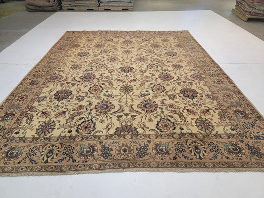 Hand-Knotted Wool Rug Tabriz 9'6" x 12'3"