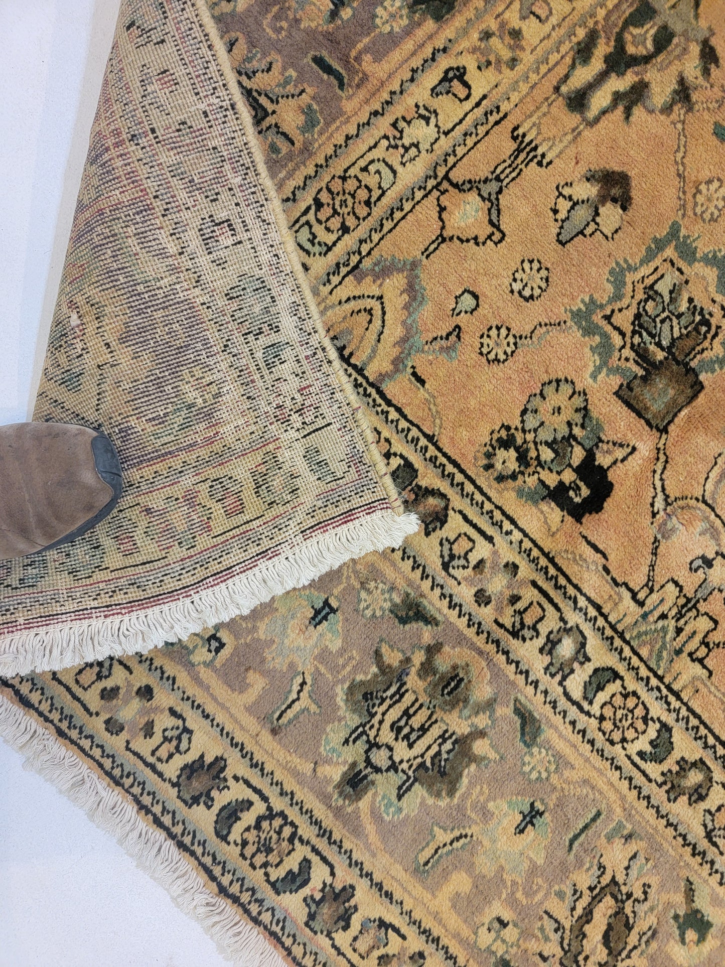 Hand-Knotted Wool Rug Tabriz 9'6"x12'6"