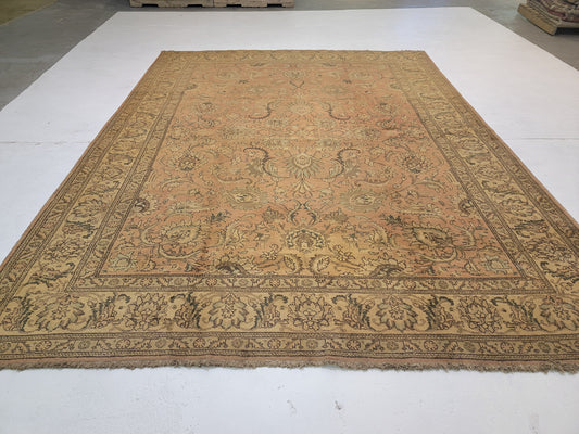 Hand-Knotted Wool Rug Tabriz 9'6"x12'6"