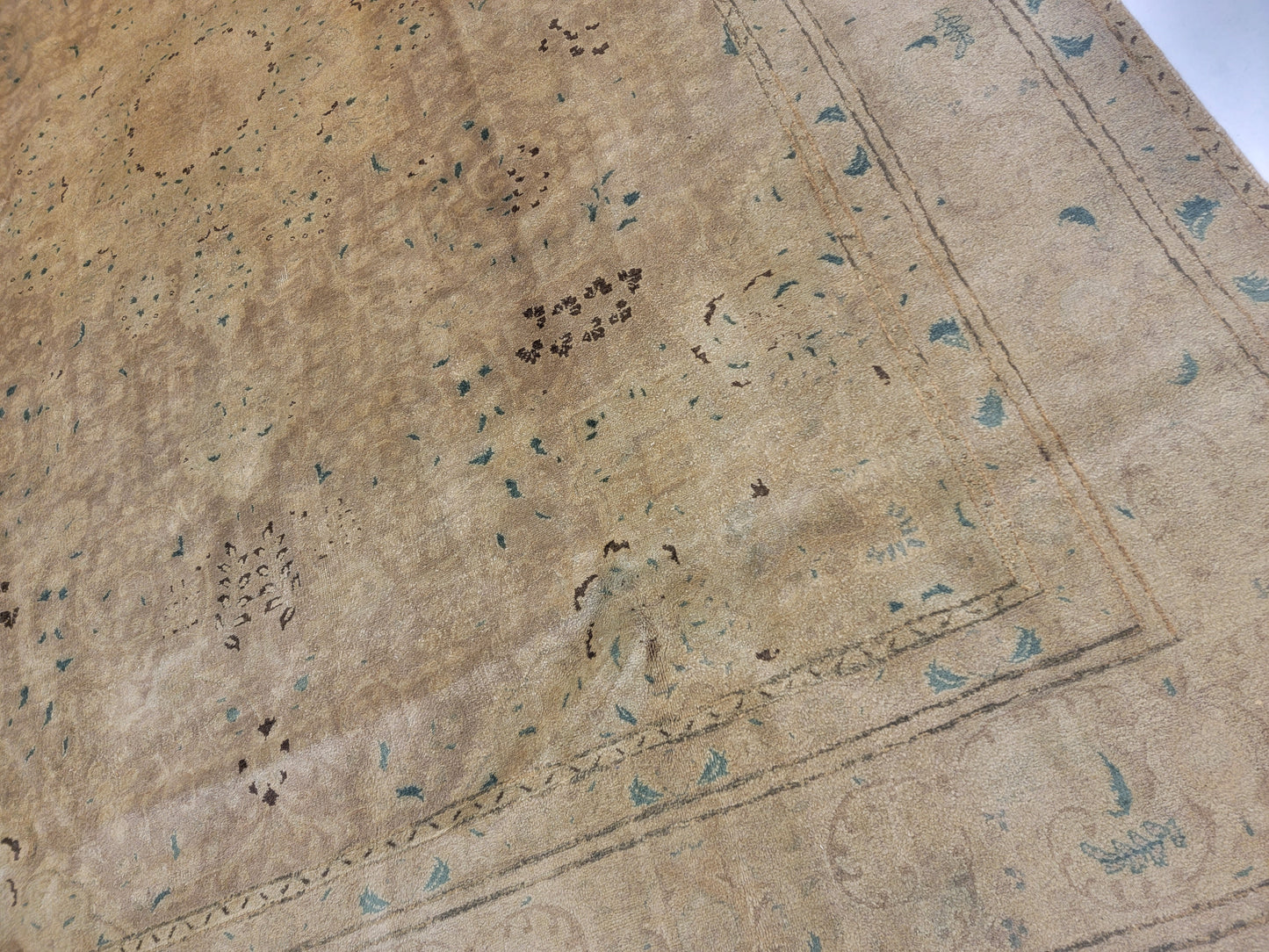 Hand-Knotted Wool Rug Tabriz 9'2" x 12'3"