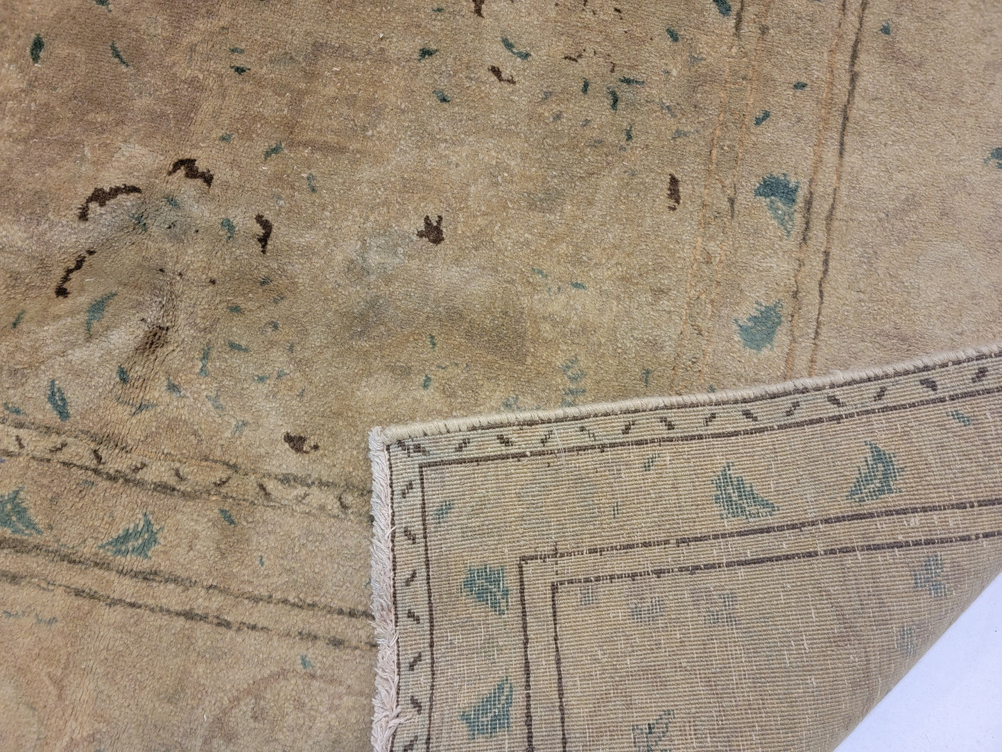 Hand-Knotted Wool Rug Tabriz 9'2" x 12'3"