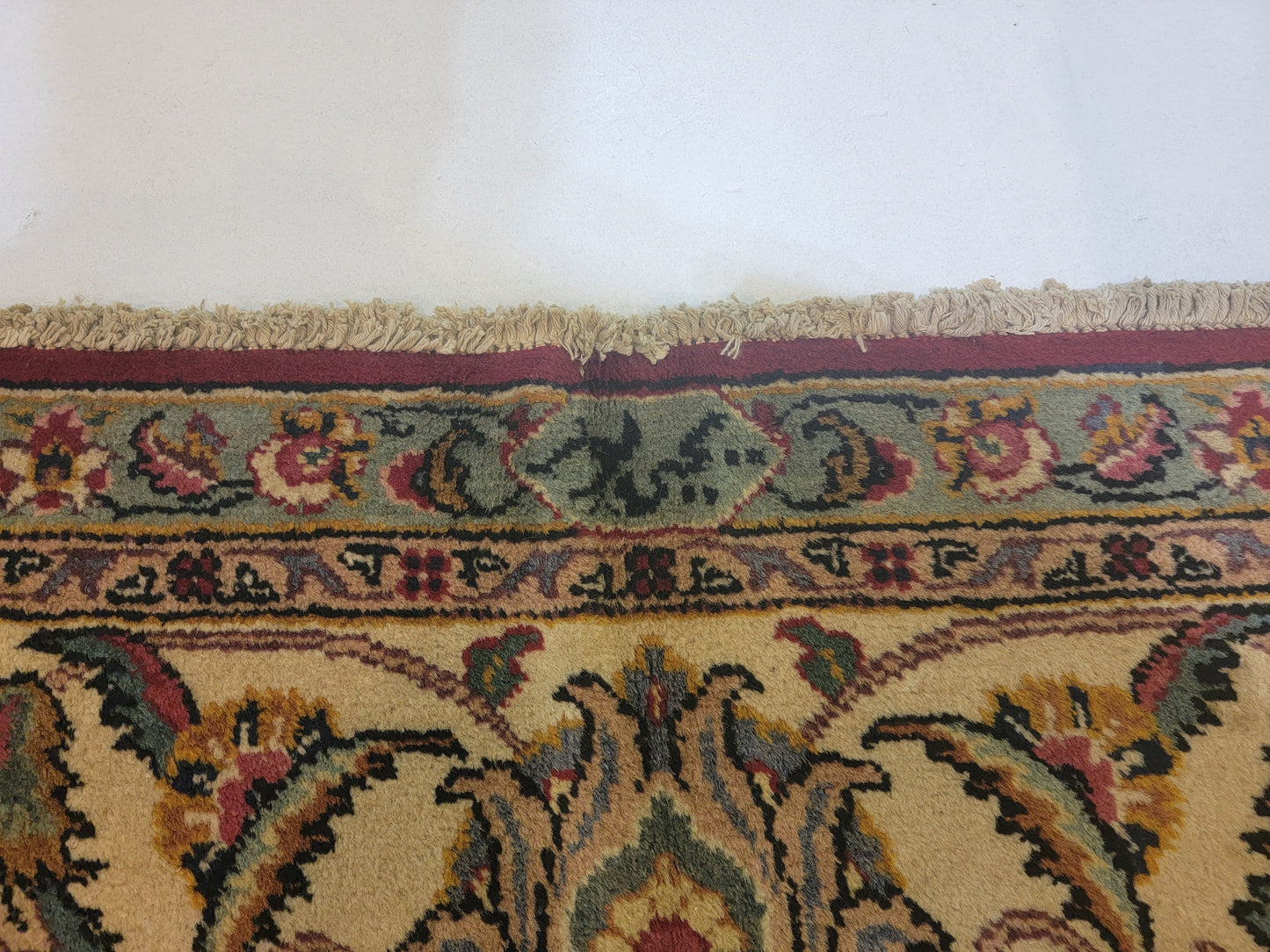 Hand-Knotted Wool Rug Tabriz 9'7"x12'5"