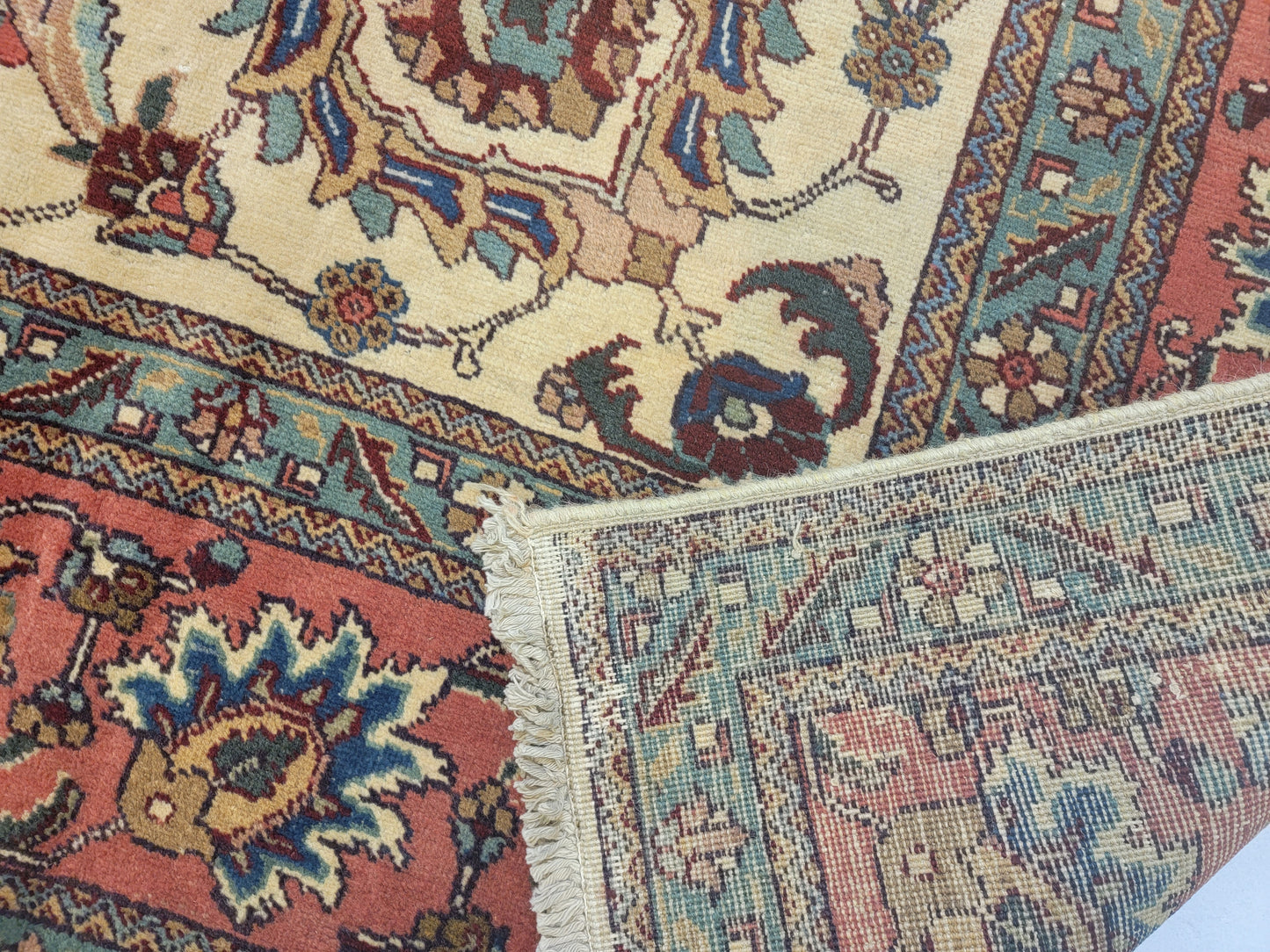 Hand-Knotted Wool Rug Tabriz 9'9'"x12'7"