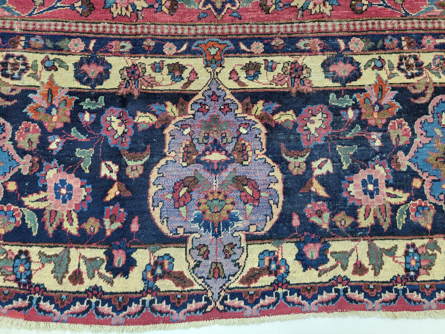 Hand-Knotted Wool Rug Persian Mashad/Khorassan 11'2"x 11'9"
