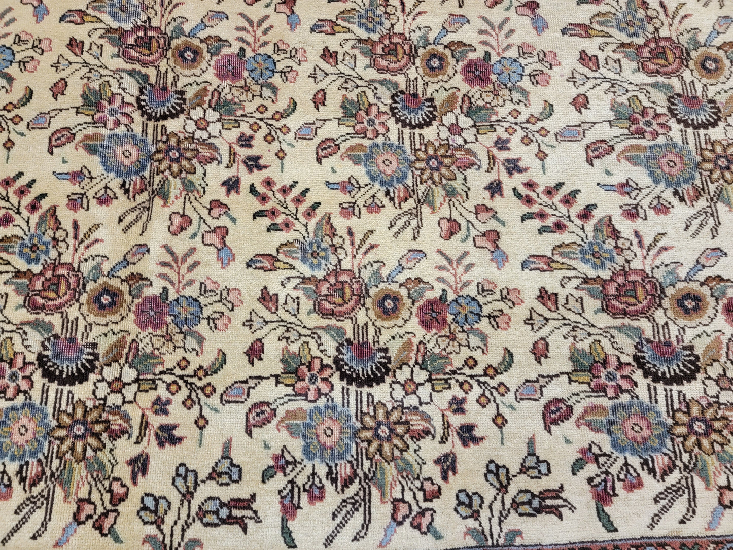 Hand-Knotted Wool Rug Persian Tabriz 9'9" x 12'10"
