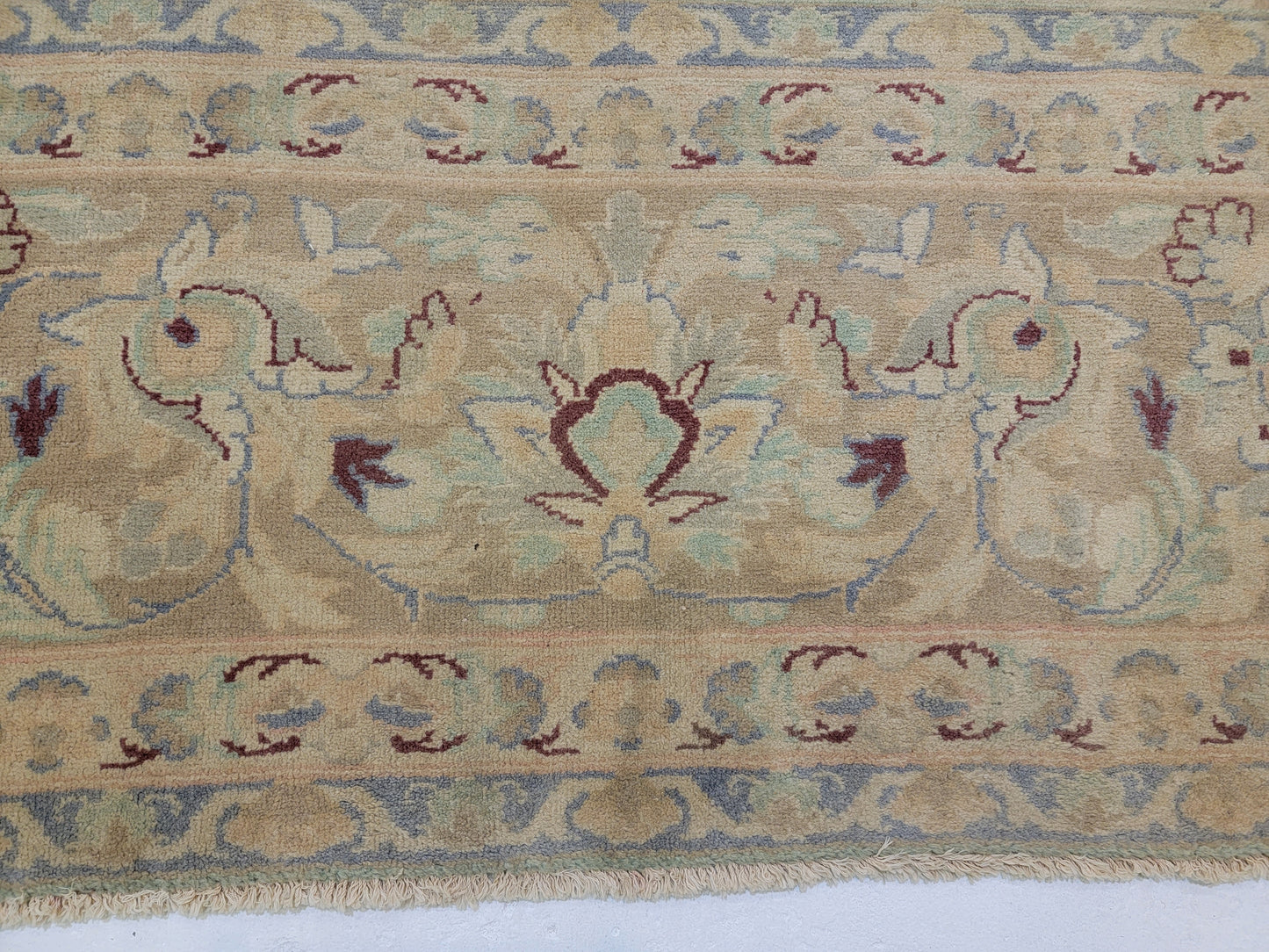 Hand-Knotted Wool Rug Persian Tabriz 8'11" x 13'5"
