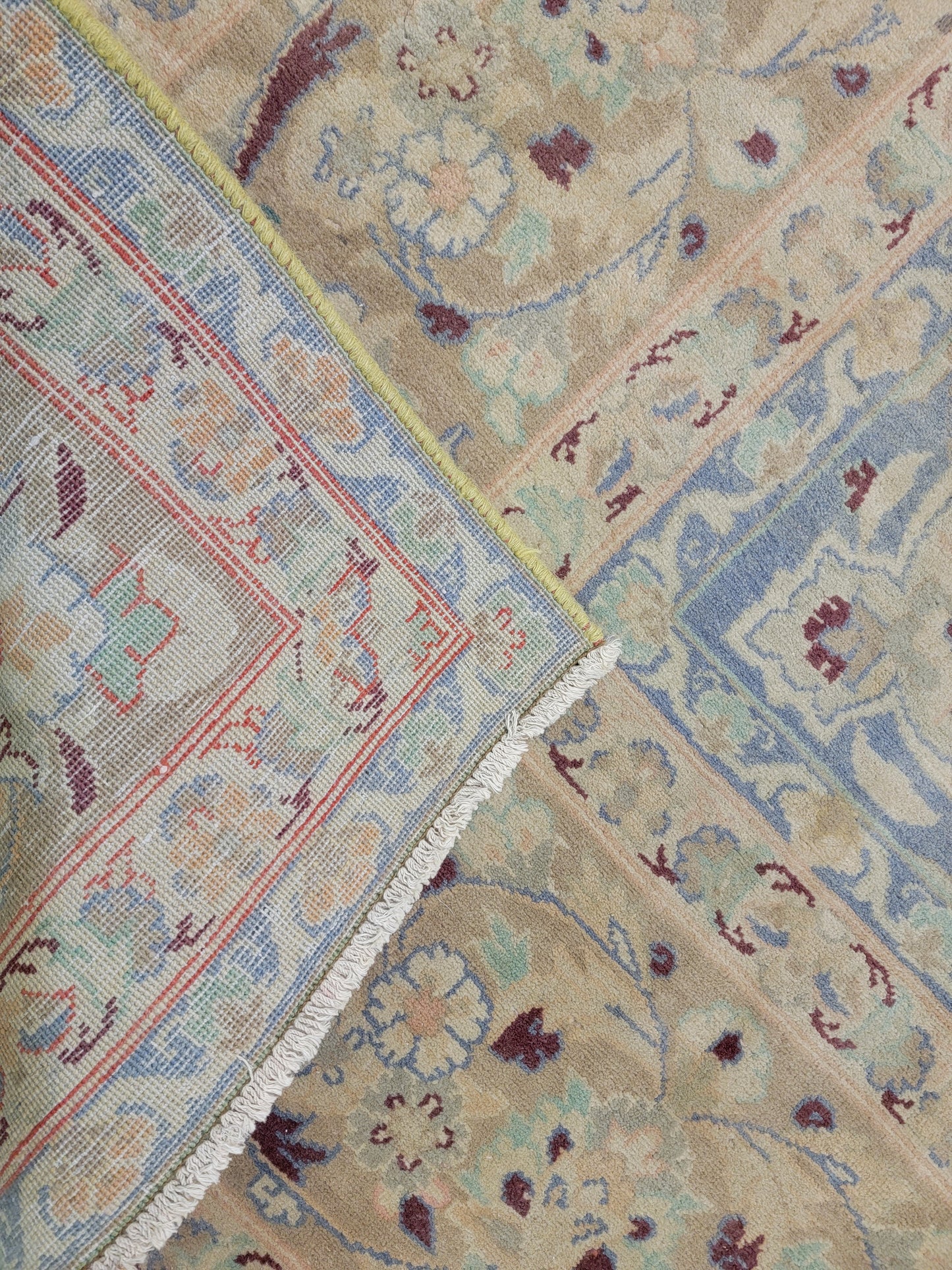 Hand-Knotted Wool Rug Persian Tabriz 8'11" x 13'5"