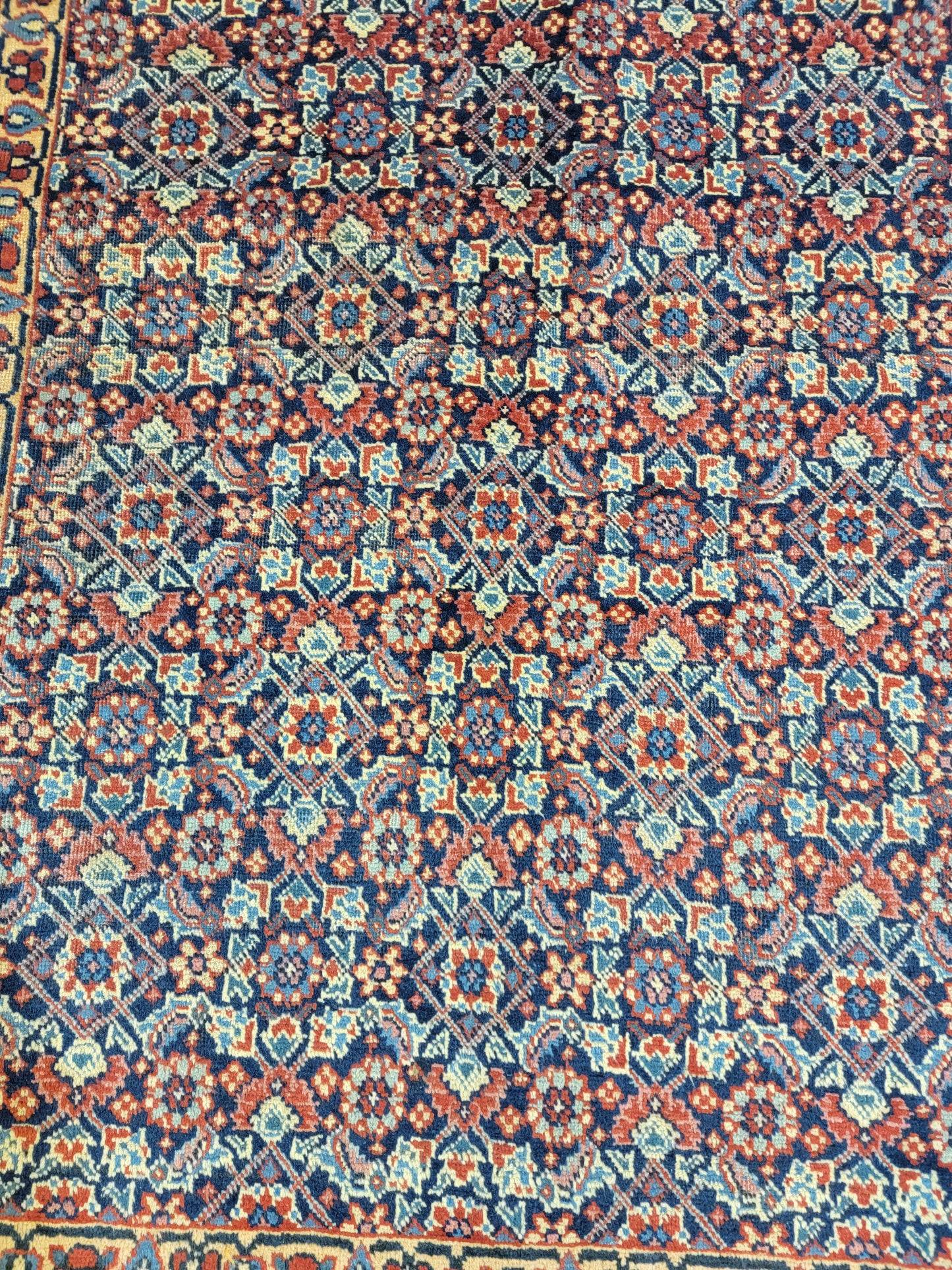 Hand-Knotted Wool Rug Tabriz 4'5" x 6'1"