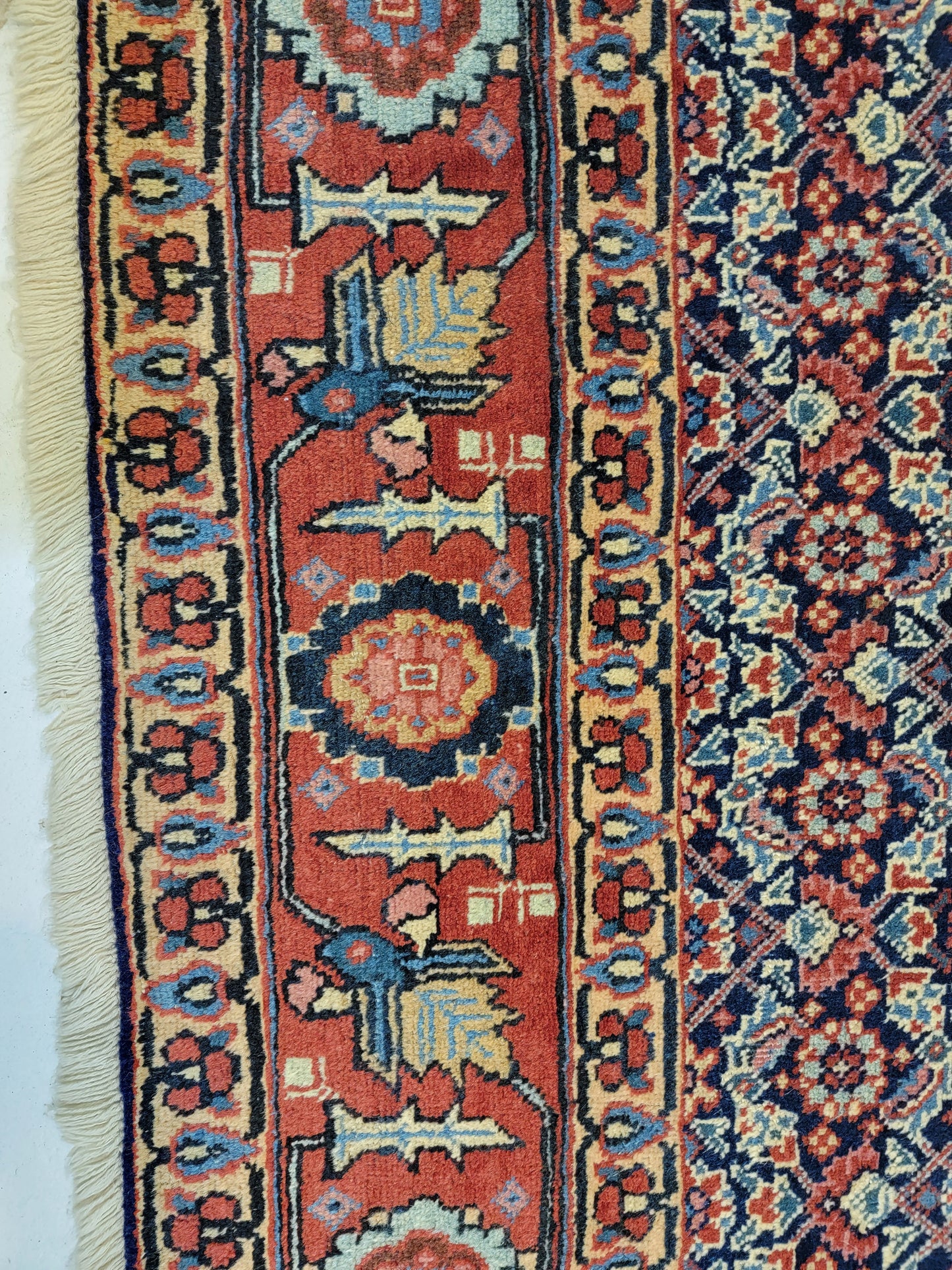 Hand-Knotted Wool Rug Tabriz 4'5" x 6'1"