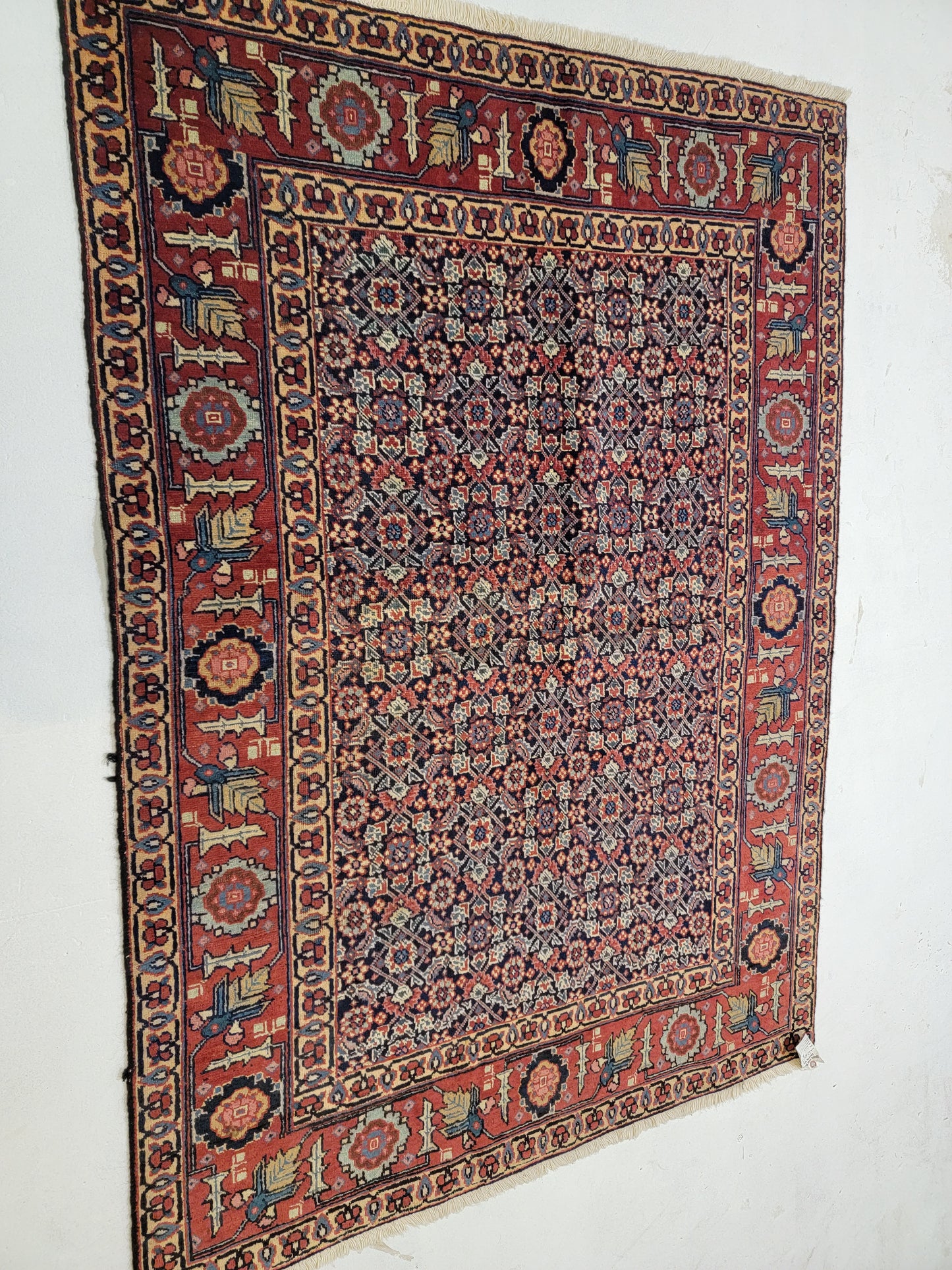 Hand-Knotted Wool Rug Tabriz 4'5" x 6'1"
