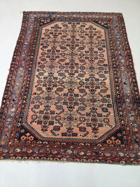 Hand-Knotted Wool Persian Malayer 5' x 6'7"