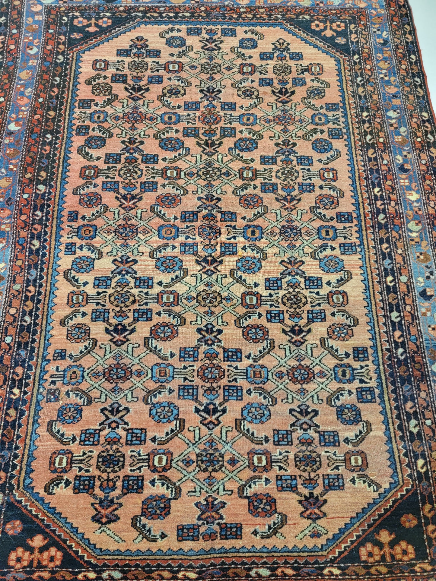 Hand-Knotted Wool Persian Malayer 5' x 6'7"