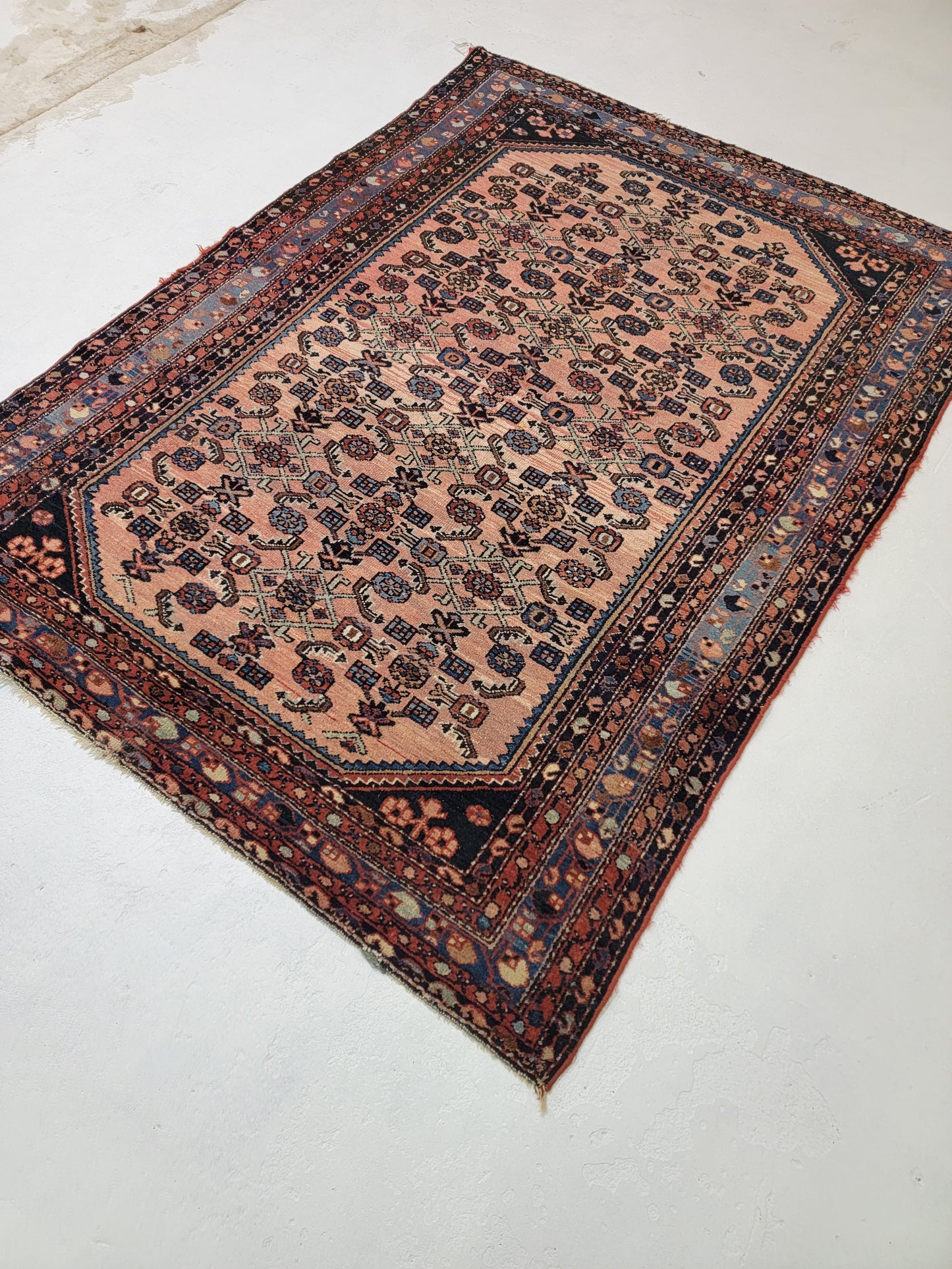 Hand-Knotted Wool Persian Malayer 5' x 6'7"