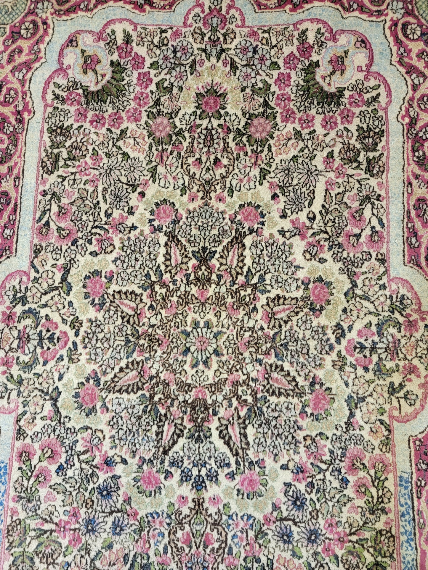 Hand-Knotted Wool Persian Kerman 3'10" x 6'3"