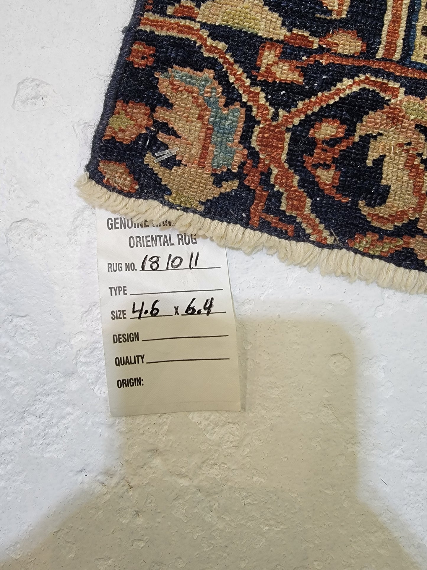 Hand-Knotted Wool Rug Farahan 4'6" x 6'4"