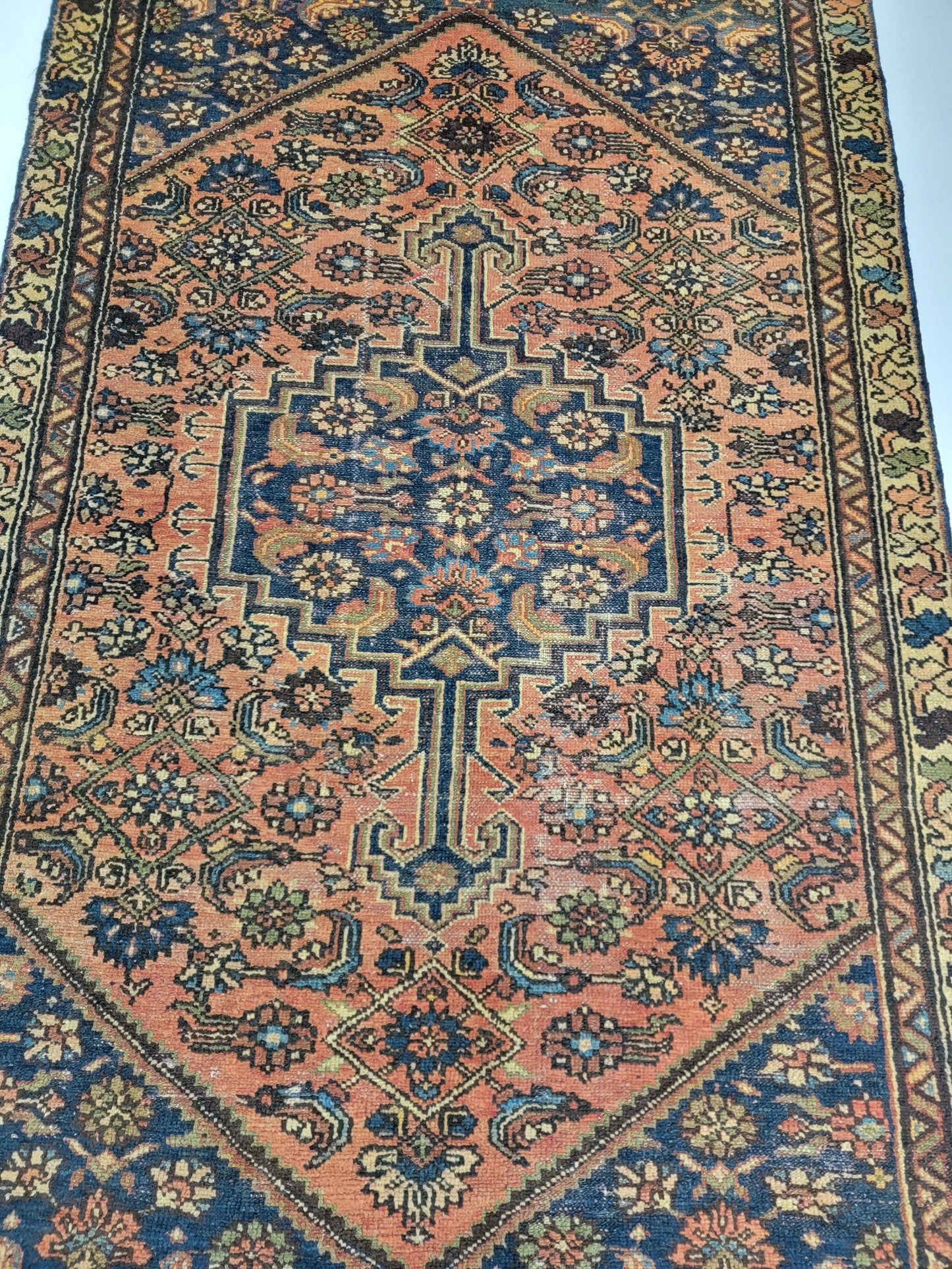 Hand-Knotted Wool Rug Kurdish Malayer 3'11" x 6'3"