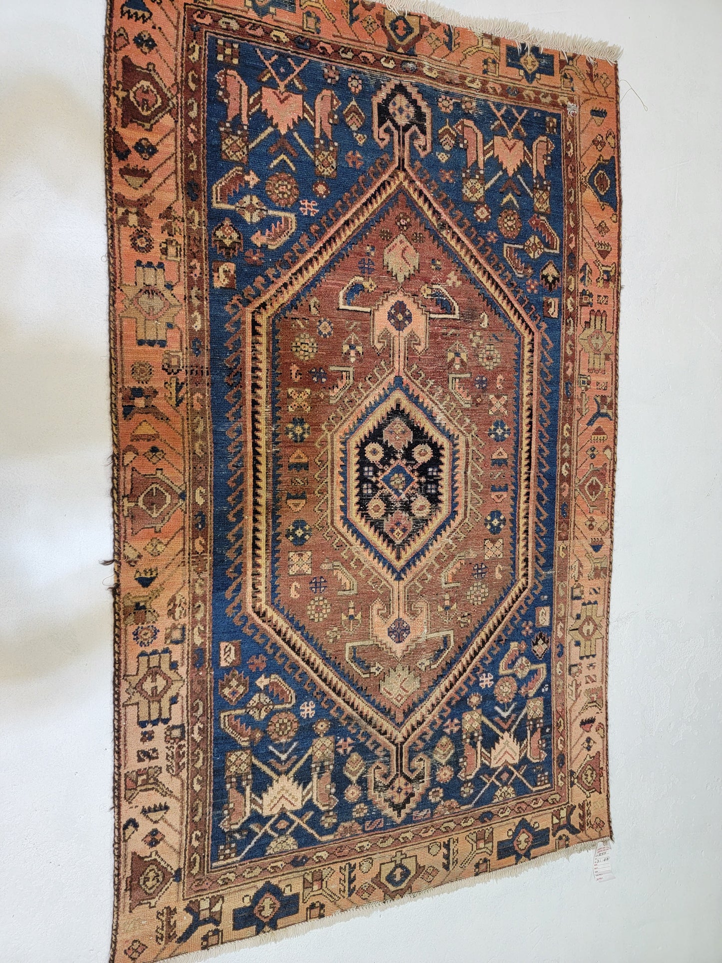Hand-Knotted Wool Persian Kordish Malayer 3'1" x 6'3"