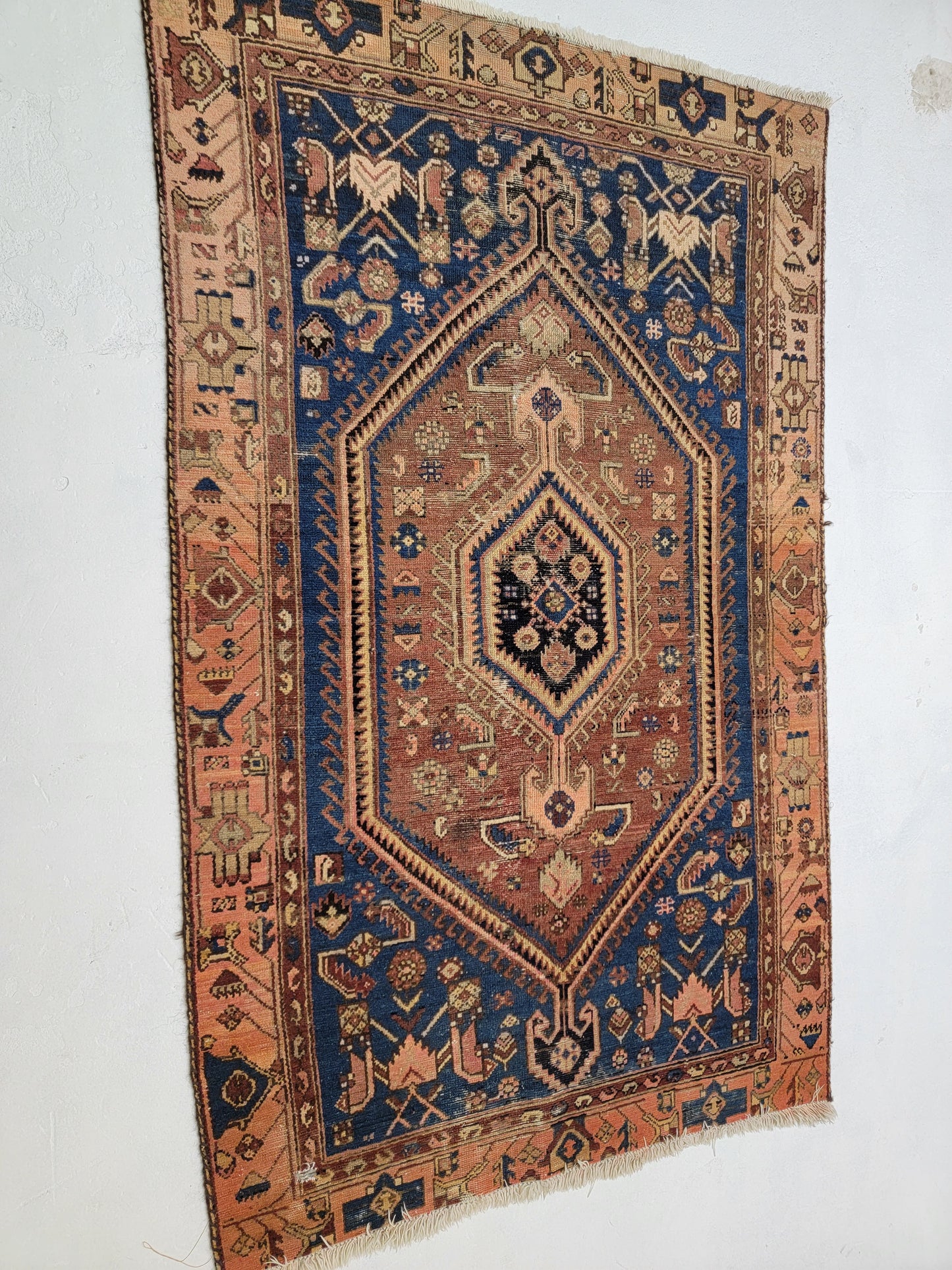 Hand-Knotted Wool Persian Kordish Malayer 3'1" x 6'3"