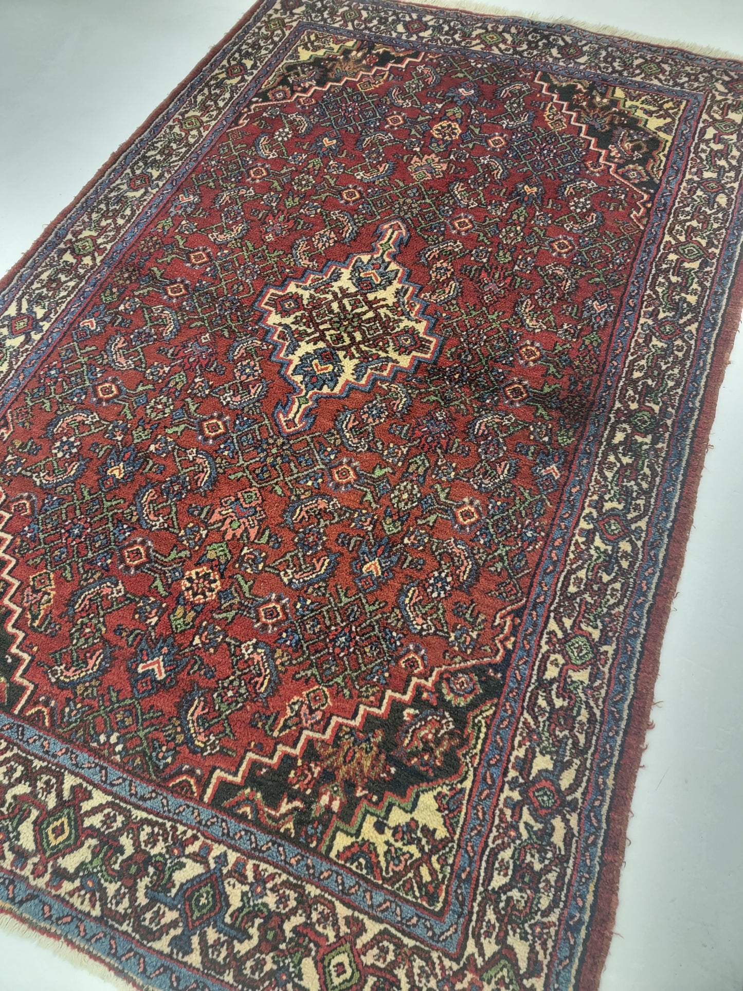 Hand-Knotted Wool persian Bibikabad 4'4" x 6'