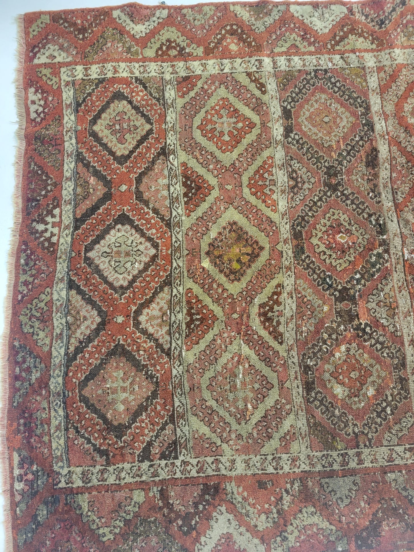 Hand-Knotted Wool Antique persian Afshar/Ferdos 4'3" x 5'10"