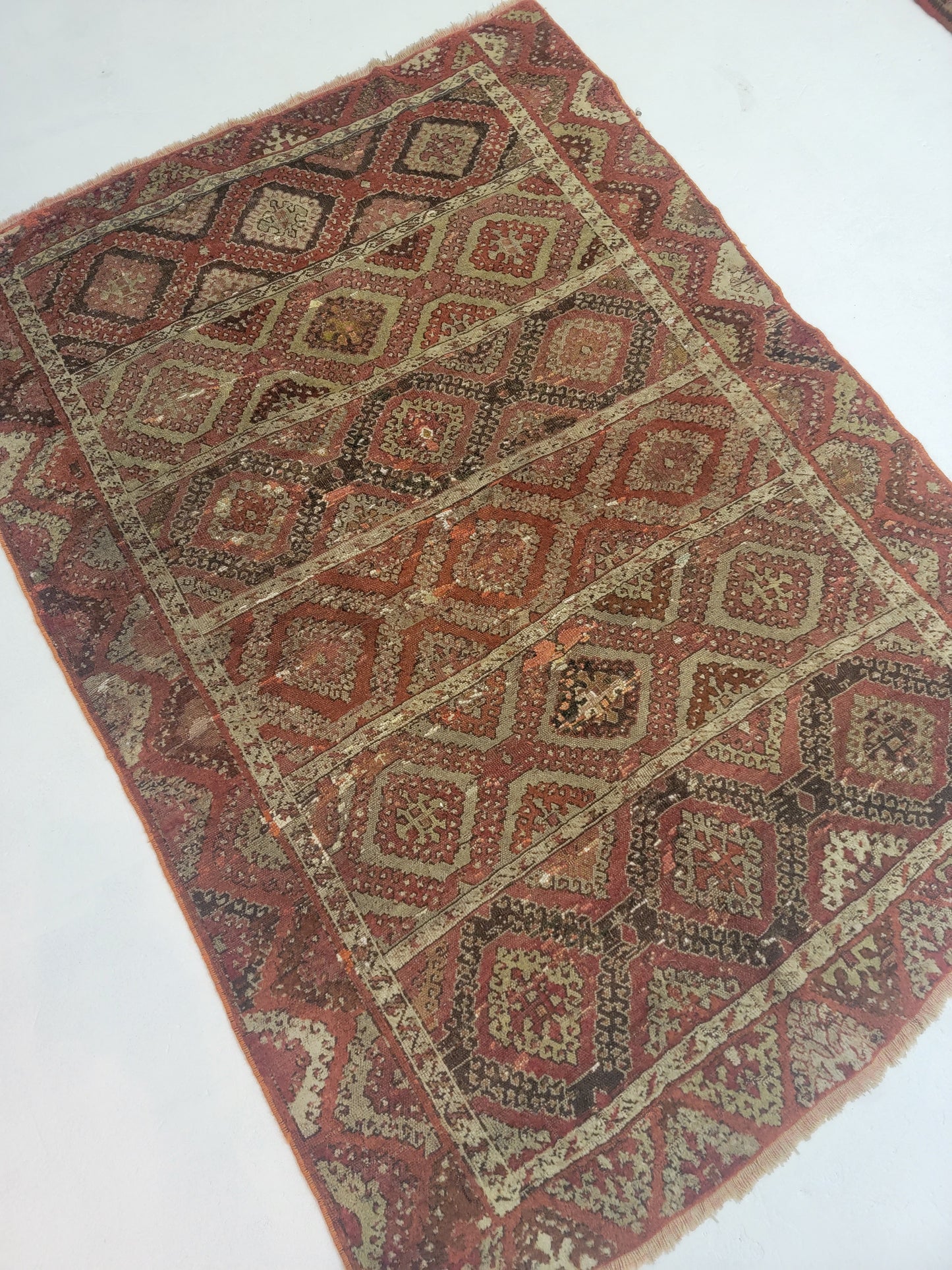 Hand-Knotted Wool Antique persian Afshar/Ferdos 4'3" x 5'10"