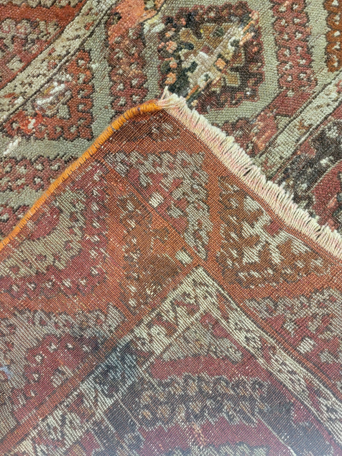 Hand-Knotted Wool Antique persian Afshar/Ferdos 4'3" x 5'10"