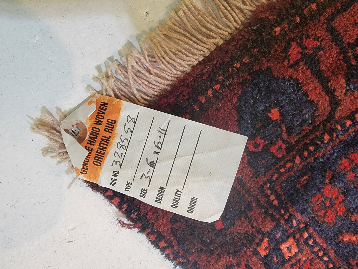 Hand-Knotted Persian Kordish 3'6" x 6'11"