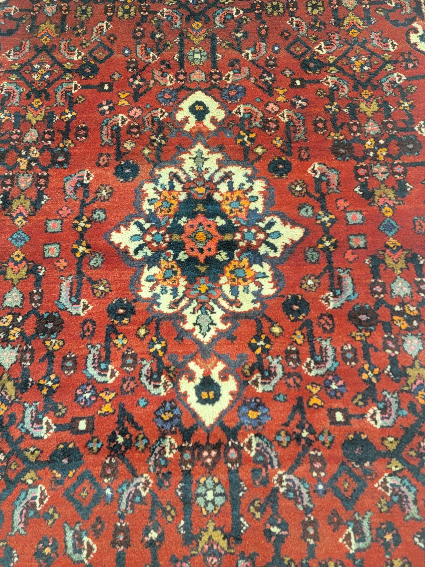 Hand-Knotted Wool Rug Bijar 4'3" x 6'5"
