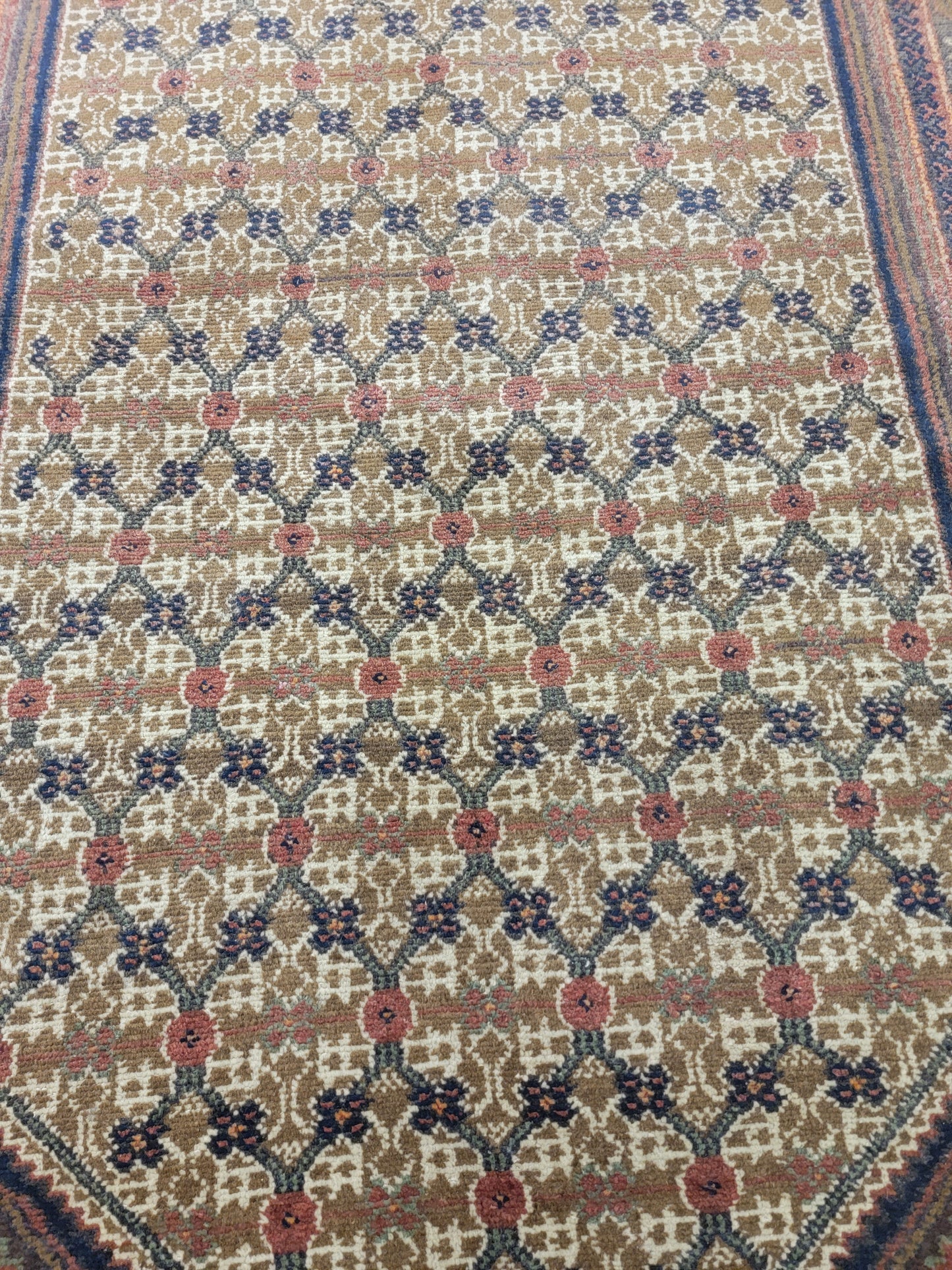 Hand-Knotted Wool Rug Malayer 4'3" x 6'3"