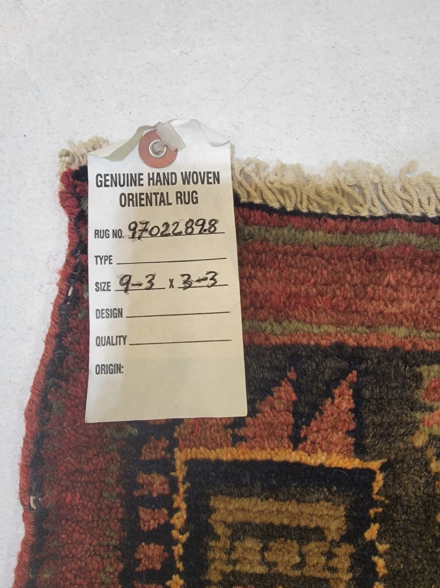 Hand-Knotted Wool Rug Malayer 4'3" x 6'3"