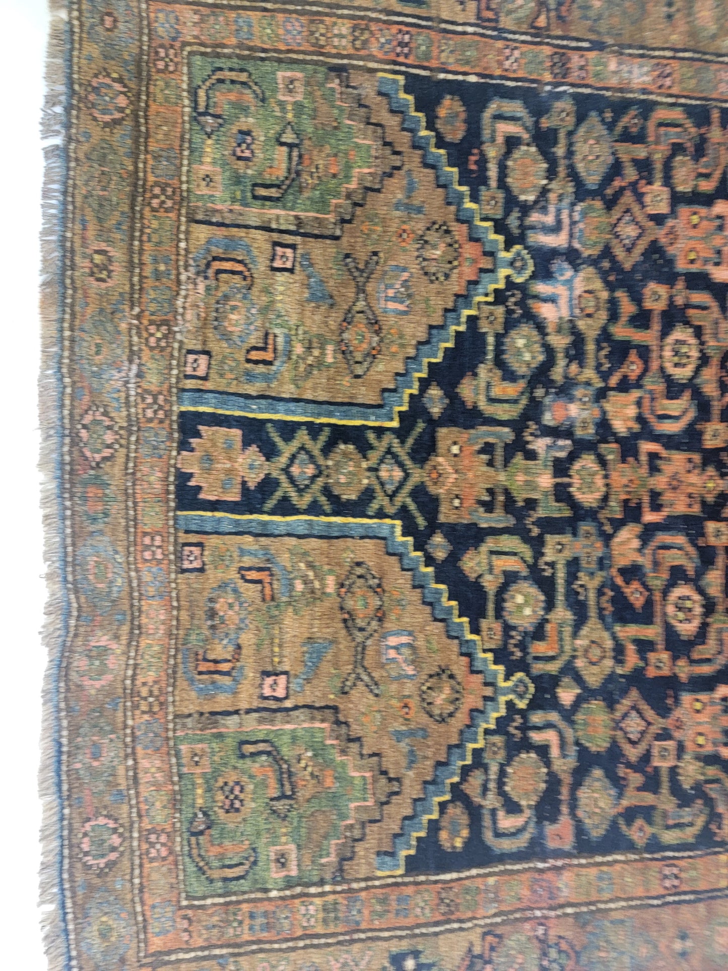 Hand-Knotted Wool Rug Kurdish 3'10" x 6'5"