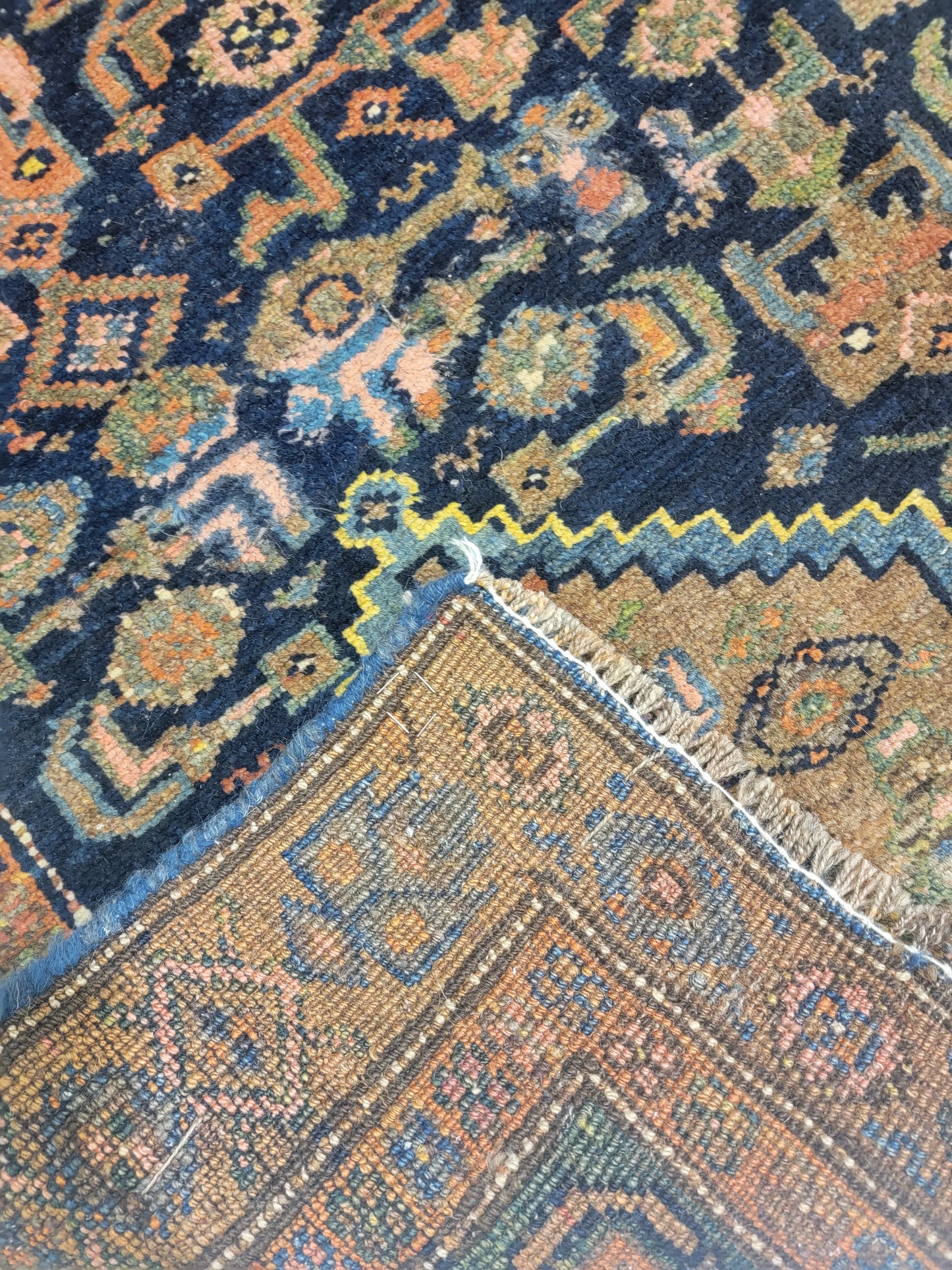 Hand-Knotted Wool Rug Kurdish 3'10" x 6'5"