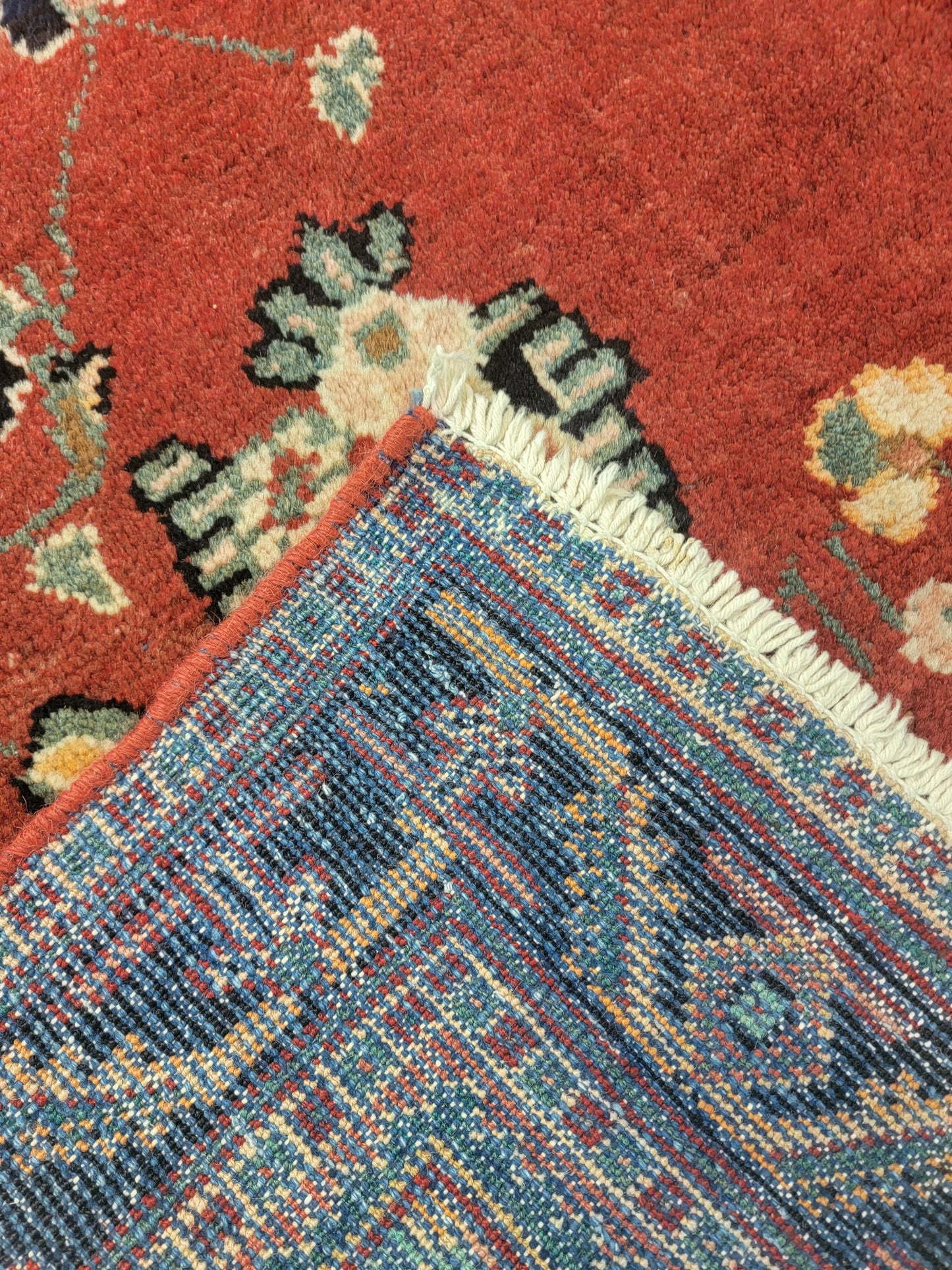 Hand-Knotted Wool Rug Mahal 4'5" x 6'6"