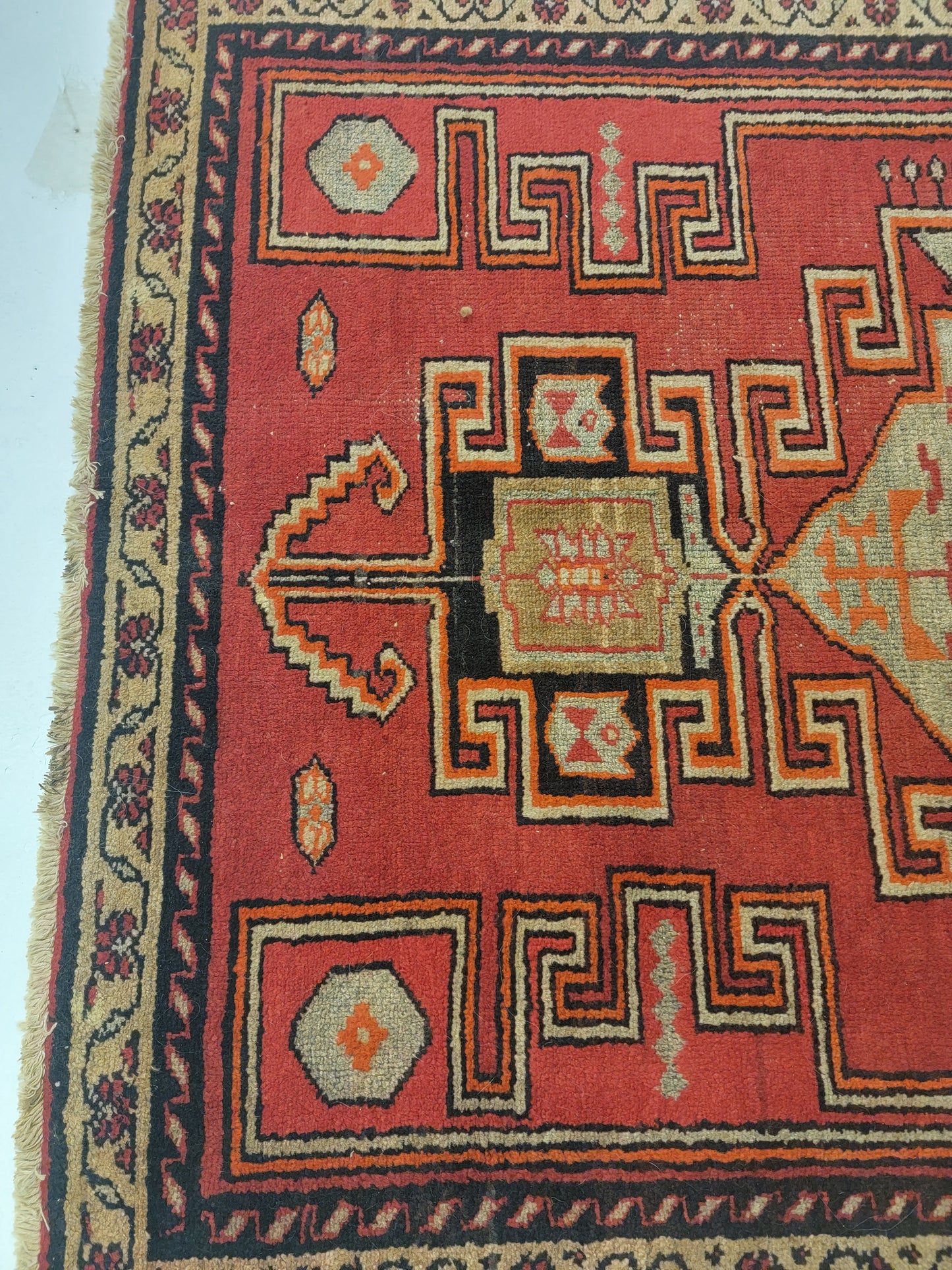 Hand-Knotted Wool Rug Sarab 4'2" x 5'11"