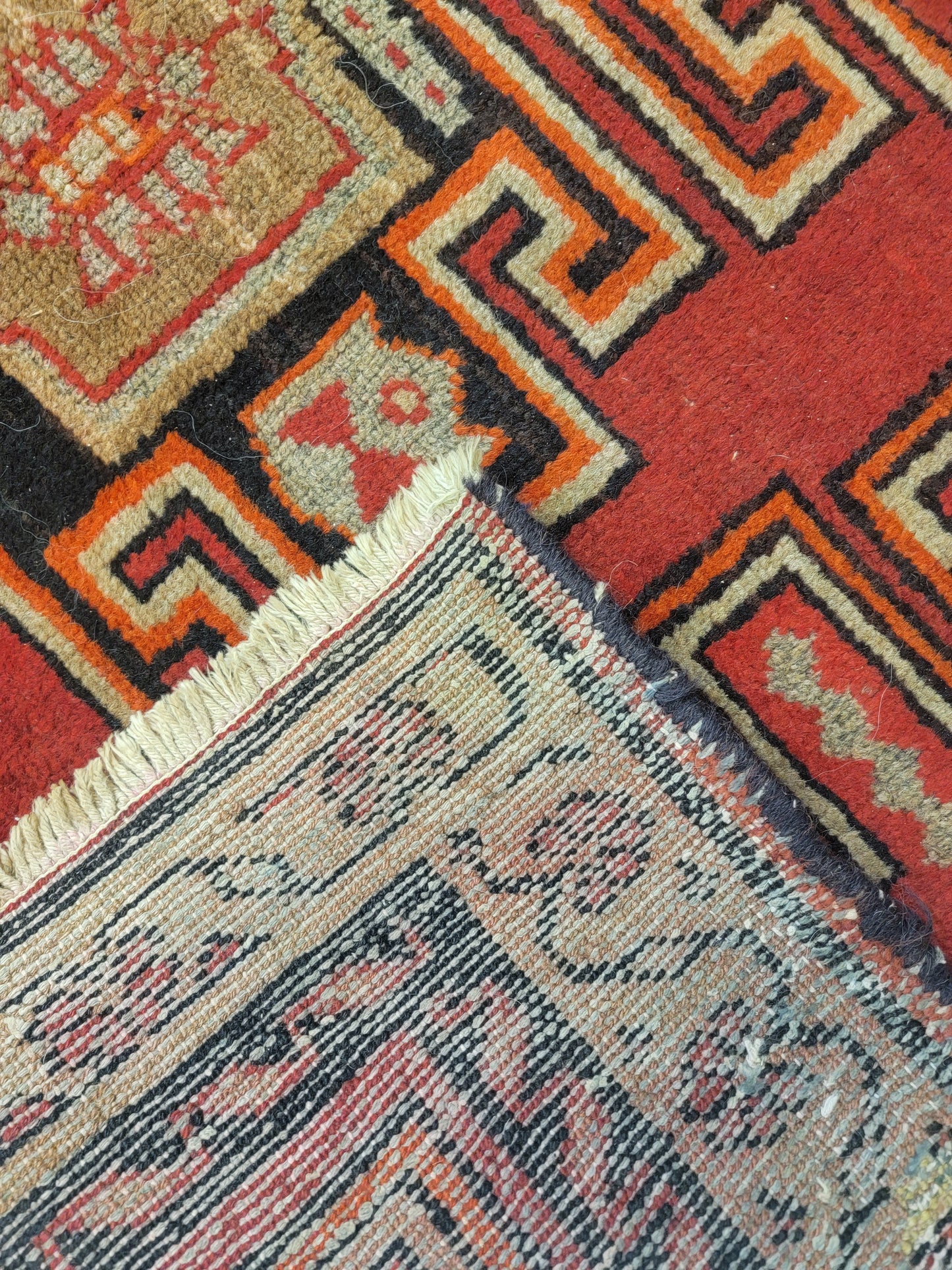 Hand-Knotted Wool Rug Sarab 4'2" x 5'11"