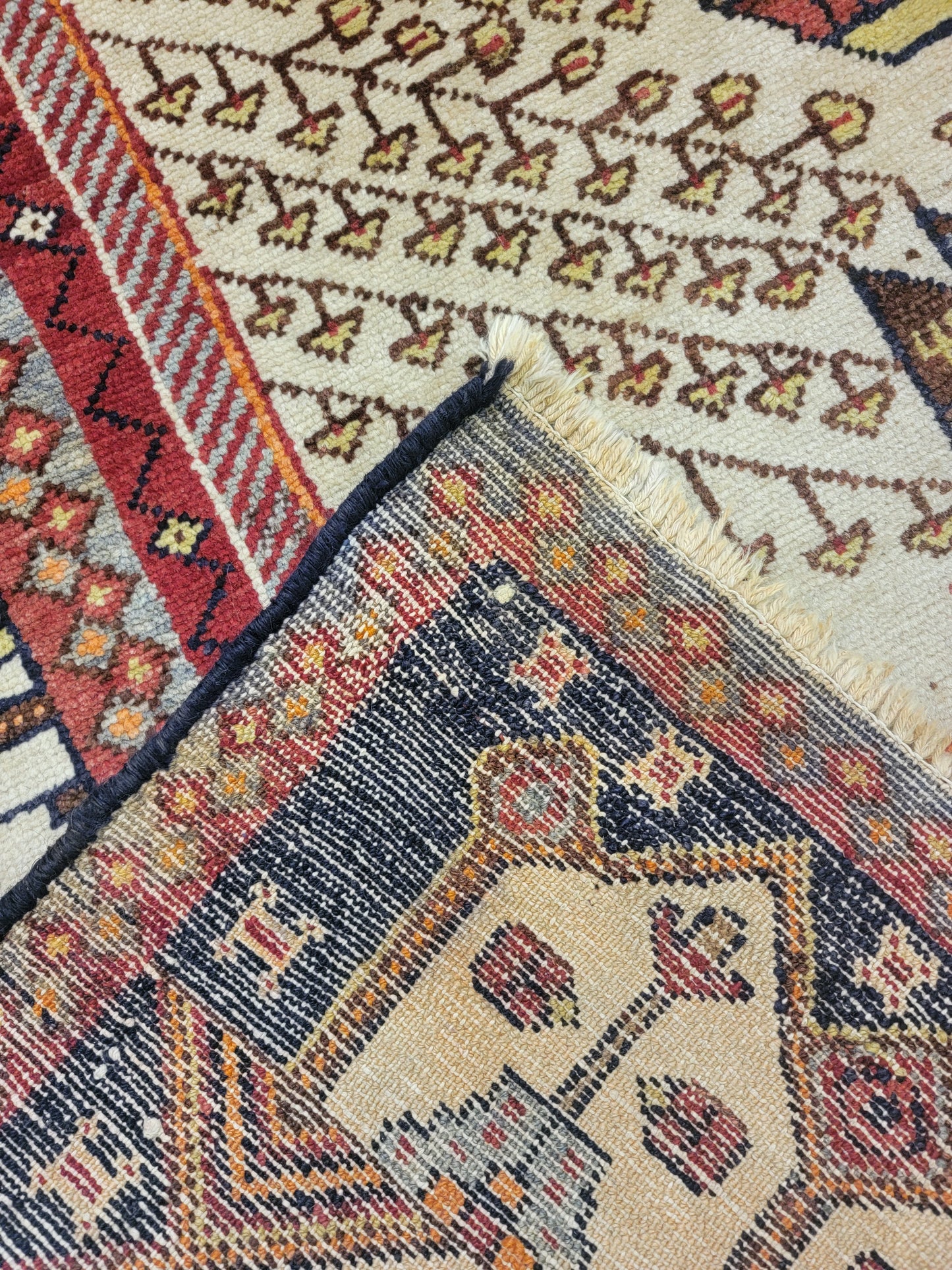 Hand-Knotted Wool Rug Shahsavand
