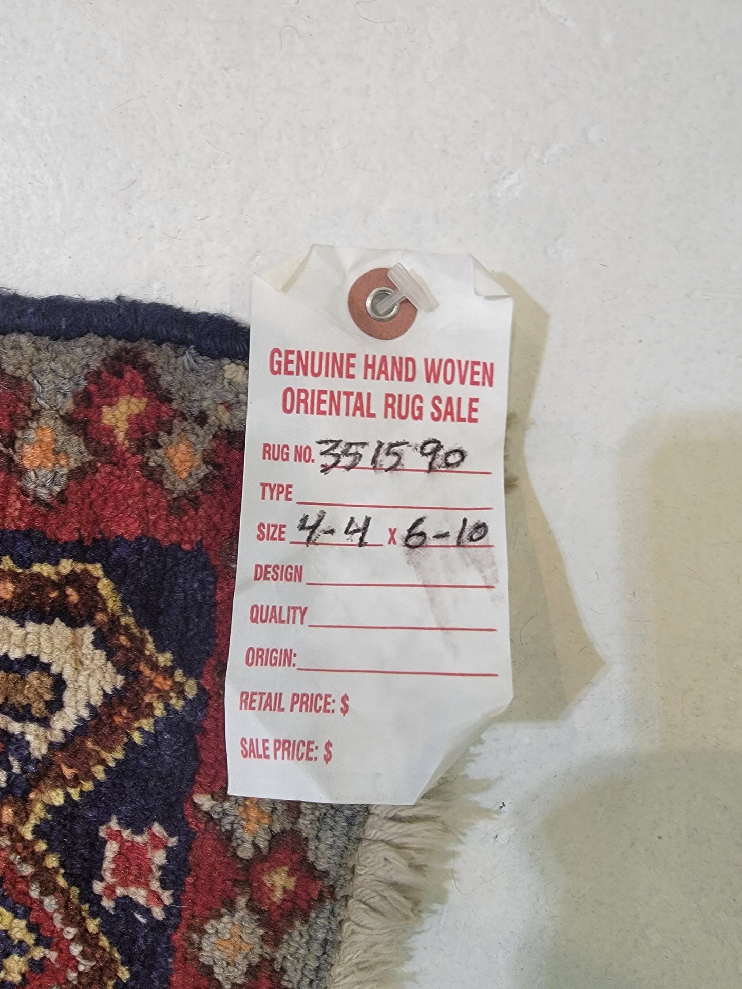 Hand-Knotted Wool Rug Shahsavand