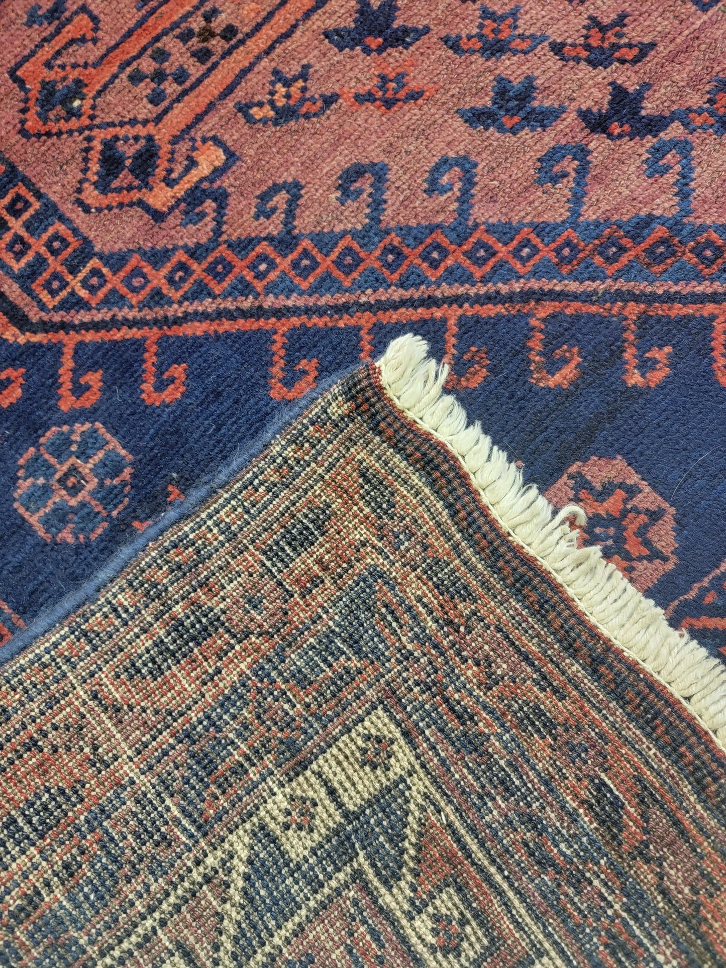 Hand-Knotted Wool Rug Afshar 4'3" x 6'4"
