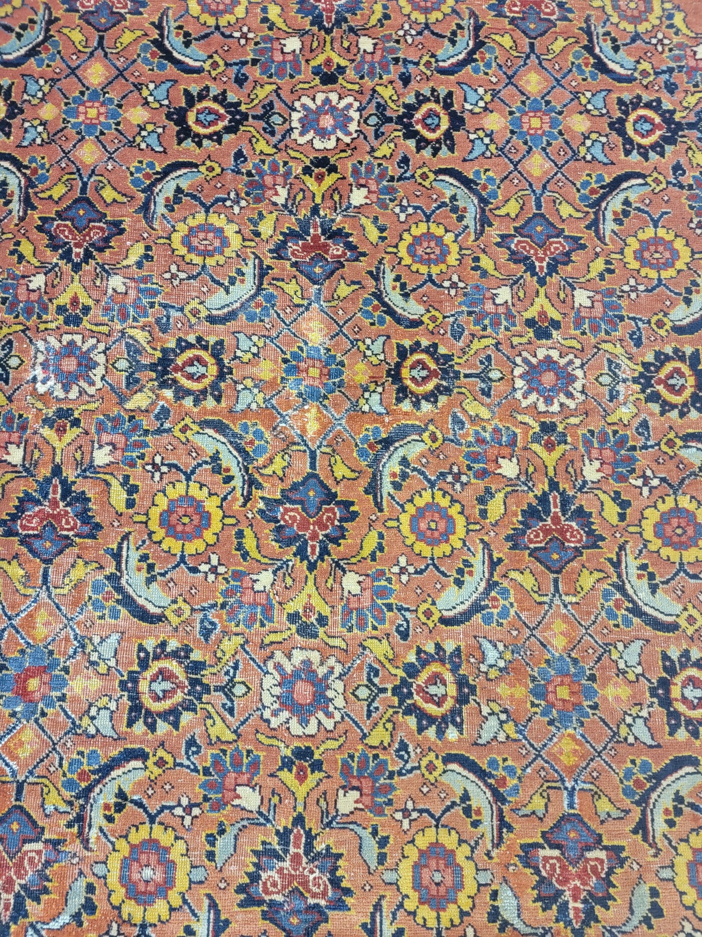 Hand-Knotted Wool Rug Tabriz 5'8" x 6'5"