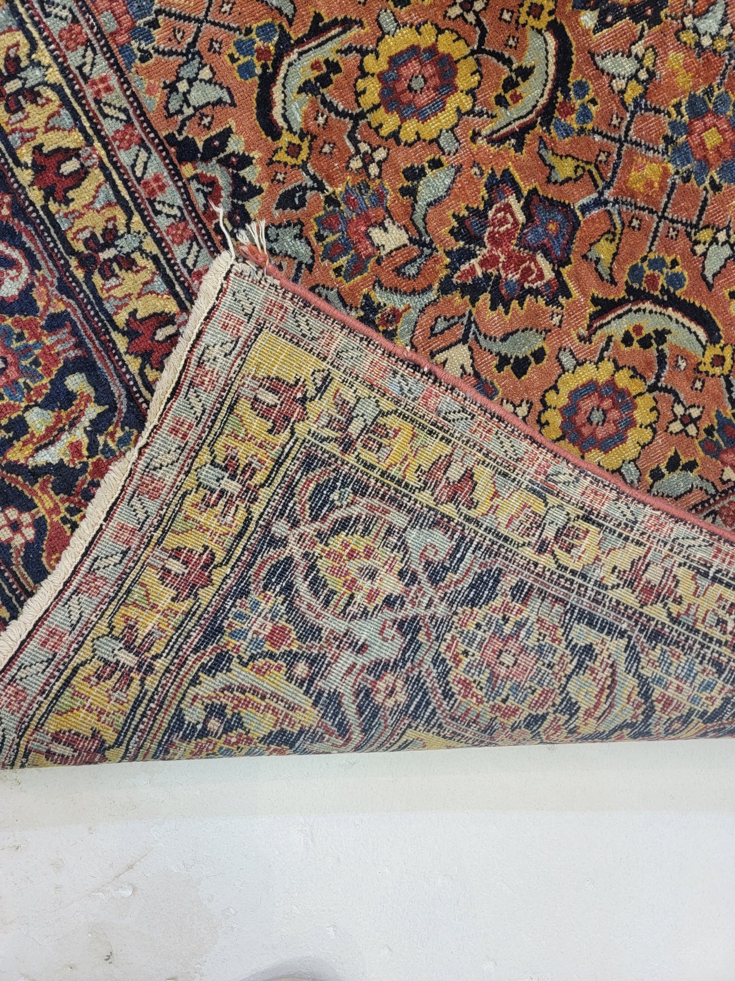 Hand-Knotted Wool Rug Tabriz 5'8" x 6'5"