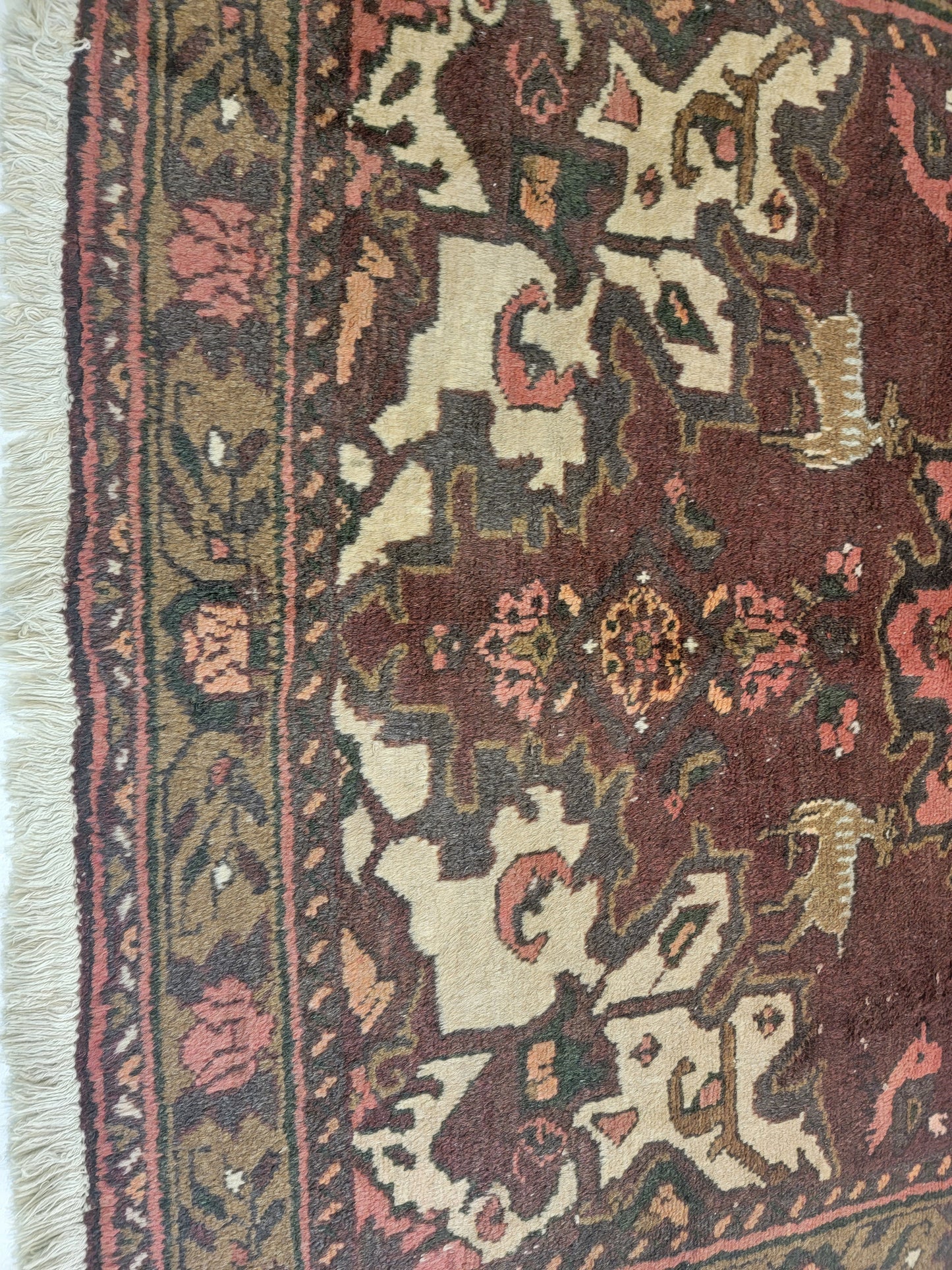 Hand-Knotted Wool Rug Hamedan 4'5" x 6'5"