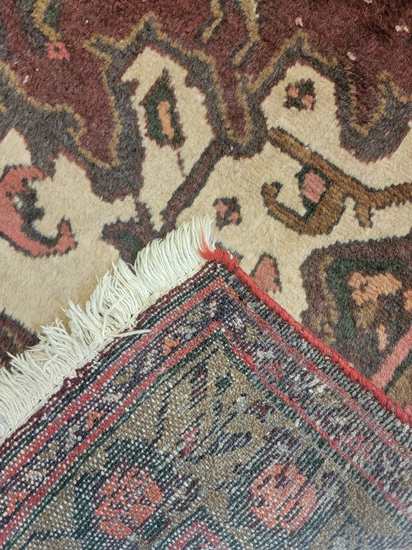 Hand-Knotted Wool Rug Hamedan 4'5" x 6'5"