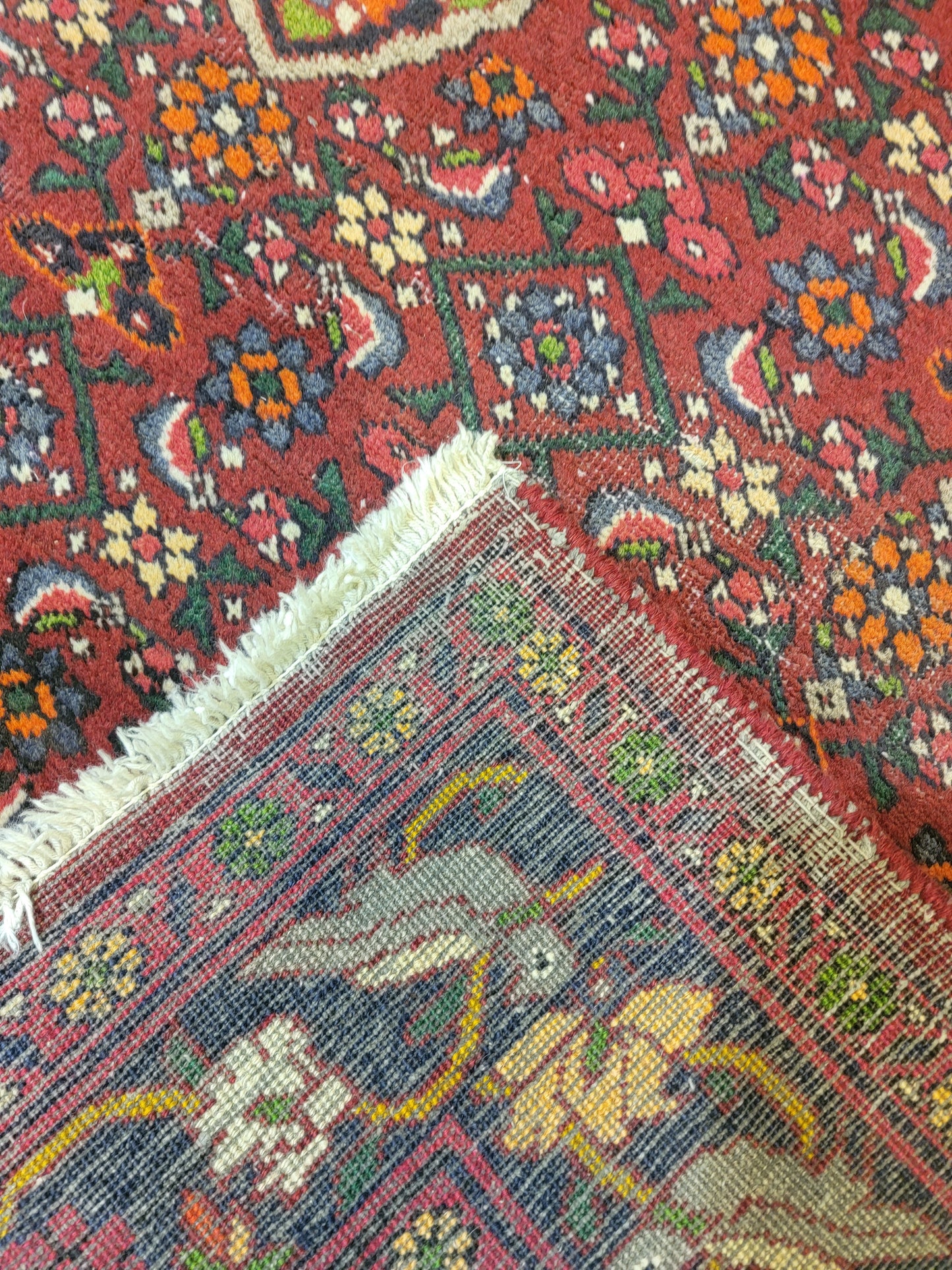 Hand-Knotted Wool Rug Bijar 4'5" x 6'11"