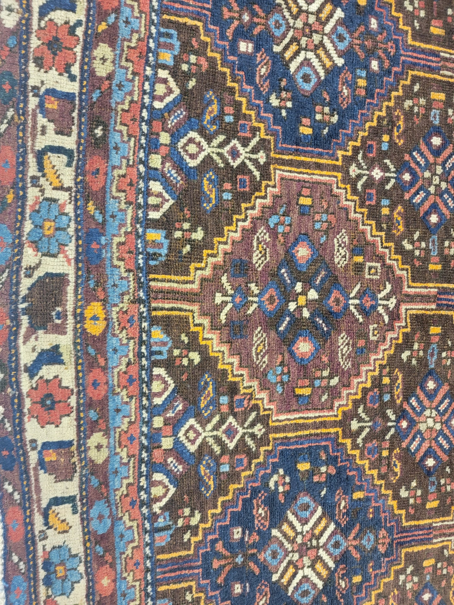 Hand-Knotted Wool Afshar 4'10" x 6'4"