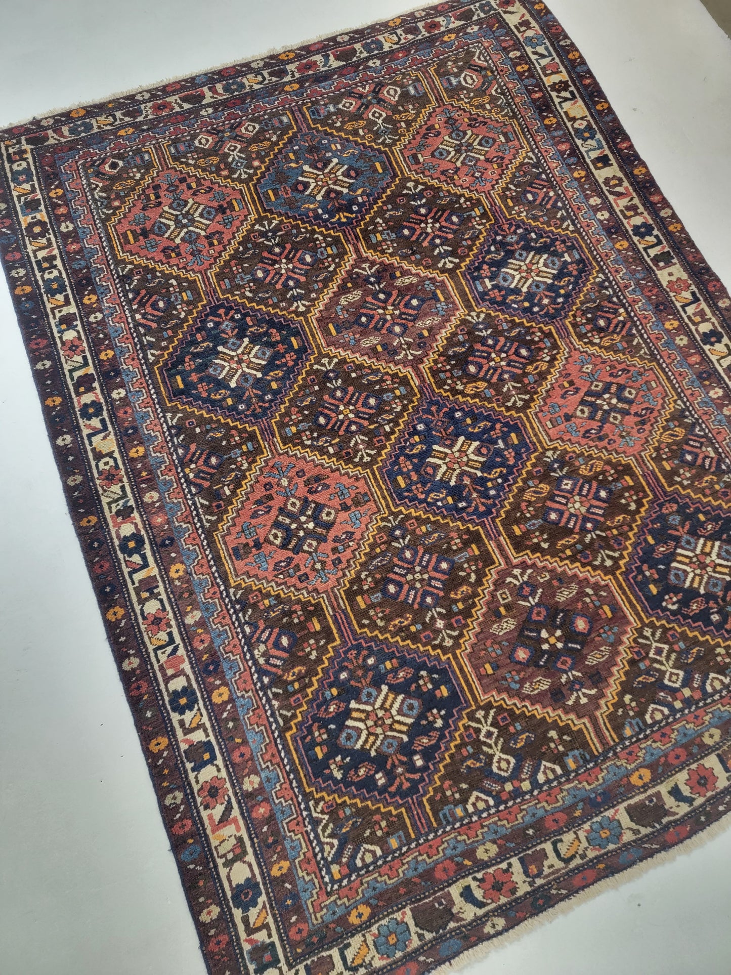 Hand-Knotted Wool Afshar 4'10" x 6'4"