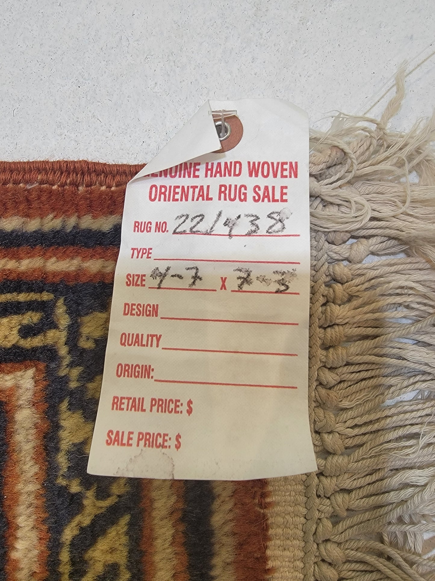 Hand-Knotted Wool Runner Russian Kazakhstan 4'7" x 7'3"
