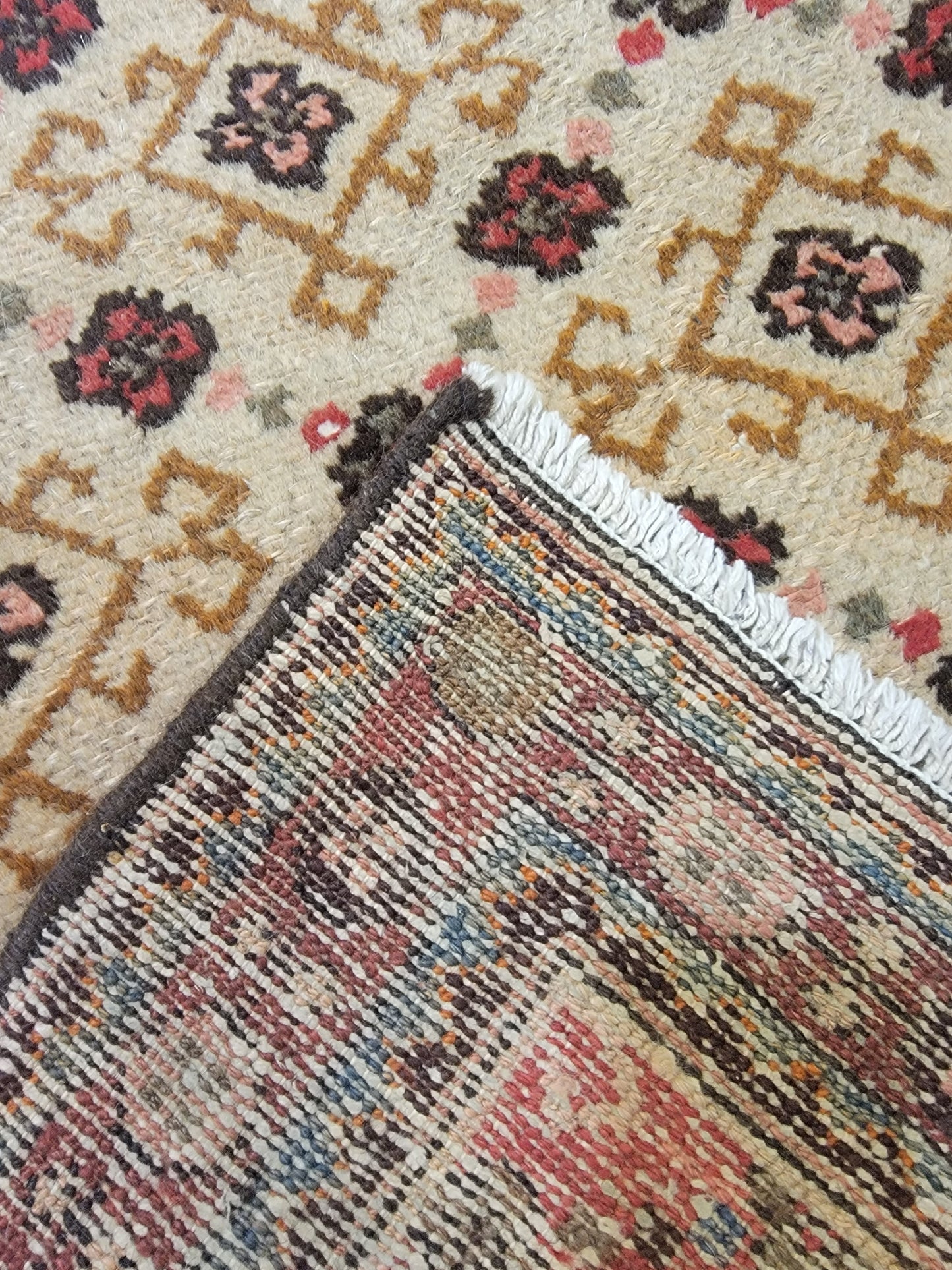 Hand-Knotted Wool Runner Hamedan 3'6" x 10'4"