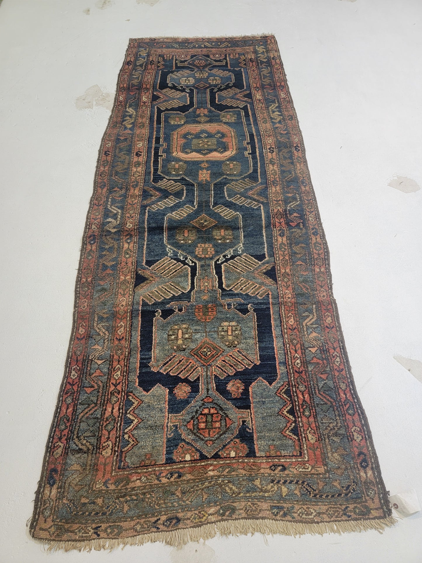 Hand-Knotted Wool Runner Malayer 3'5" x 9'2"