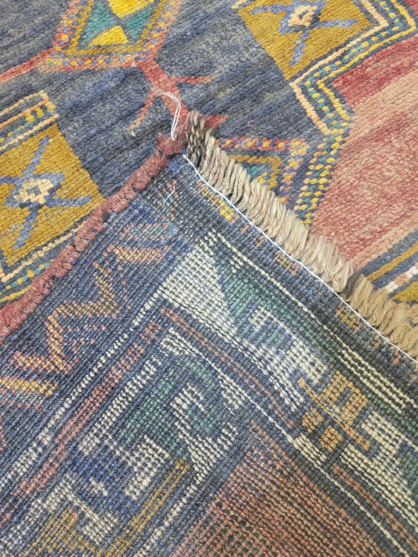 Hand-Knotted Wool Runner Meshkin 3' x 13'