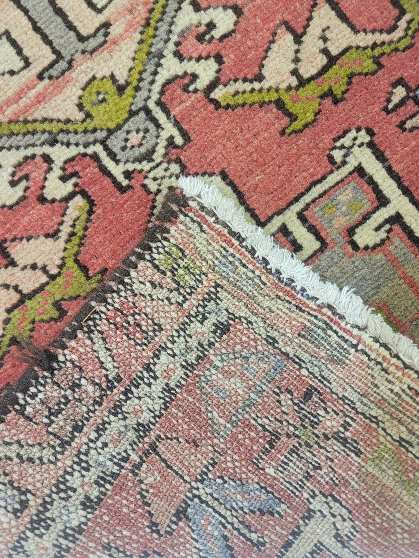 Hand-Knotted Wool Runner Heriz Karajeh 2'1" x 14'7"